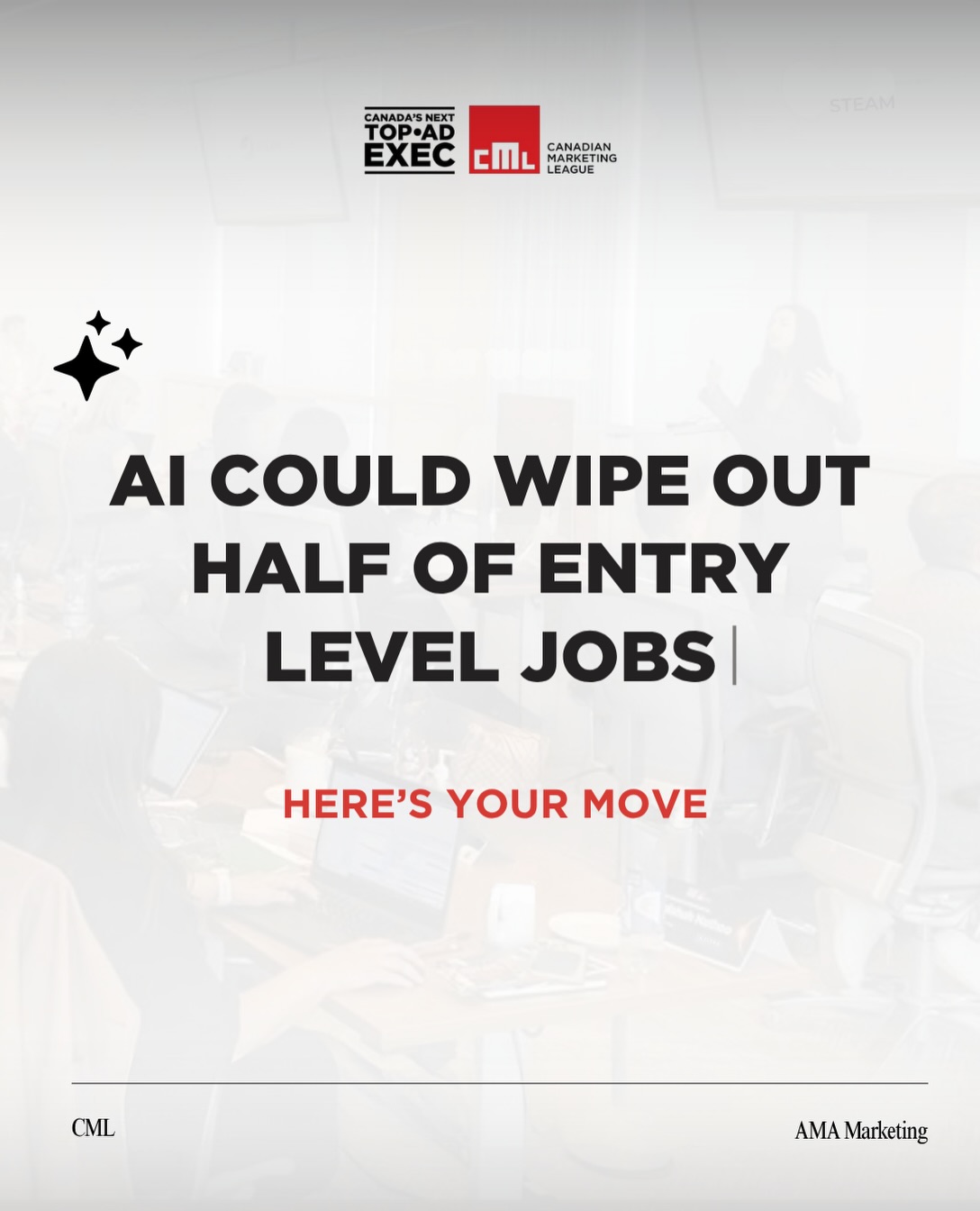 A degree gets you in the conversation. Proof gets you in the room.
CML is The Un-Classroom. Where you solve real brand briefs, take creative risks, and walk away with portfolio proof that speaks for itself.
Source: The AMA State of Marketing Careers Report, 2026 (American Marketing Association).
Where the future of marketing meets the future of marketing 🏆 #marketing
We are thankful for the support from @microsoftcanada , Environics Research, Environics Analytics, @cmanxt , @nationalbankofcanada