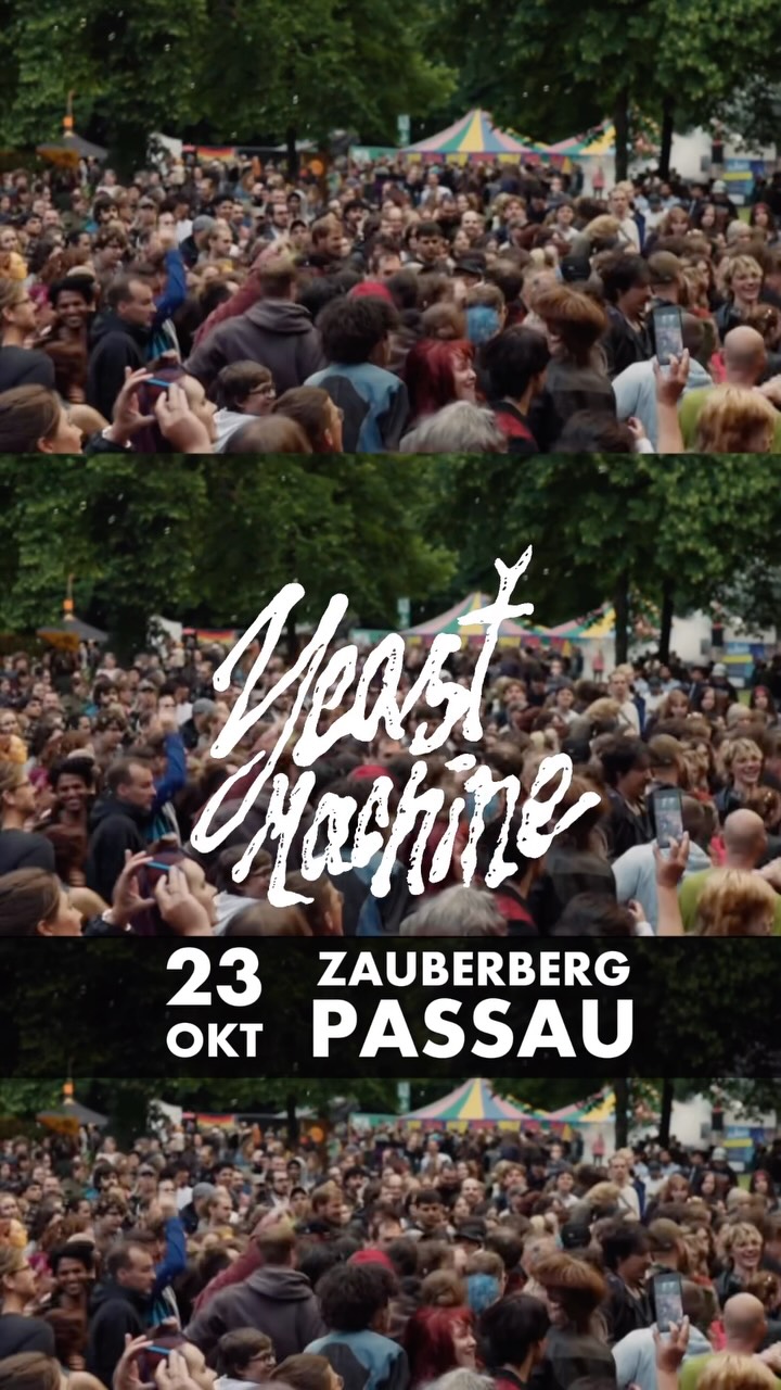 @yeast.machine live in Passau, supporting @valleyofthesunband 🌞 Freitag, 23. Oktober 2026 ab 19 Uhr • JETZT TICKETS SICHERN!
