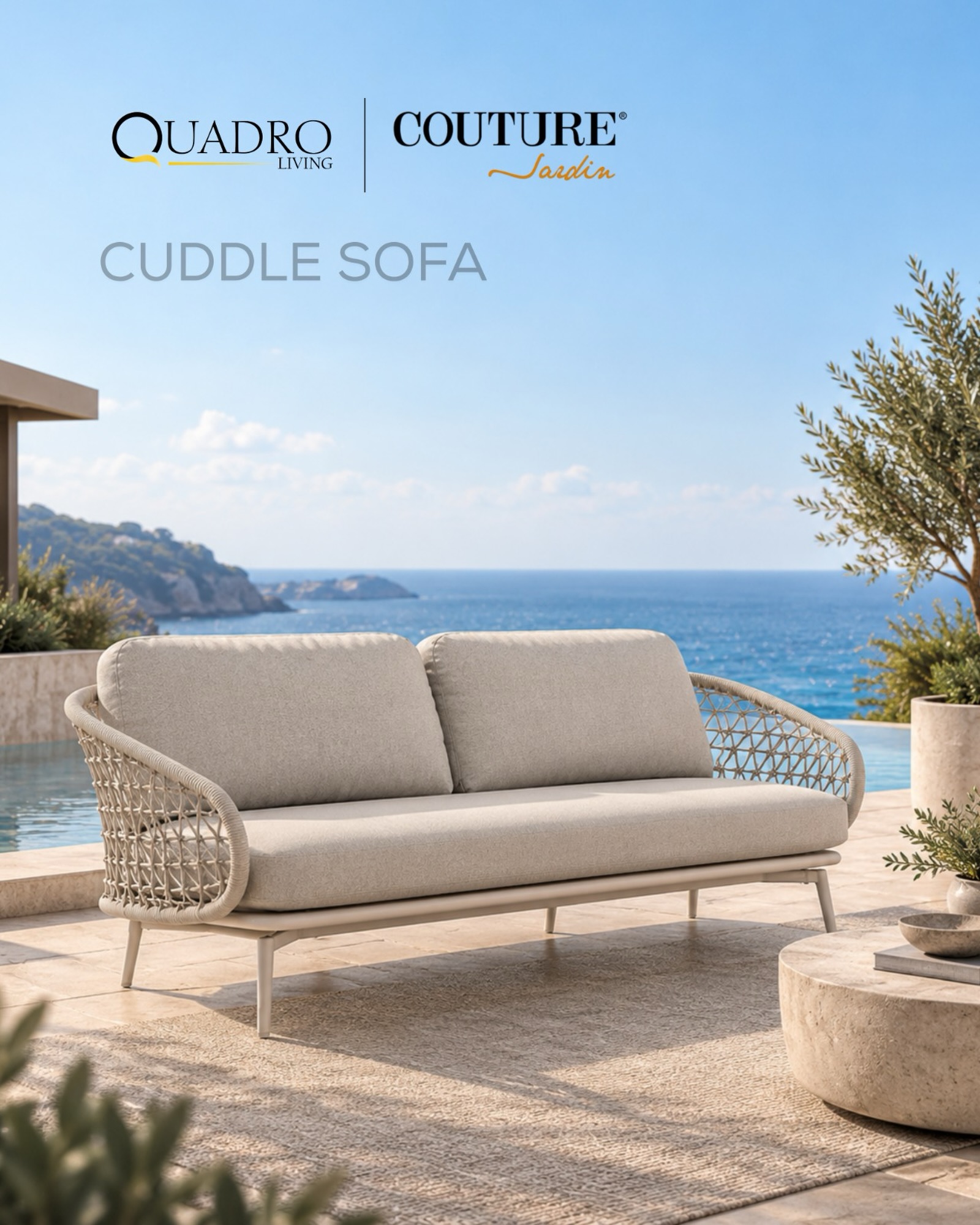 Your terrace just got its favourite spot.
The Cuddle Sofa by Couture Jardin. Arms that curve around you, cushions you sink straight into, and a woven lattice that lets the sea breeze through. It feels like a hug, and it’s built to stay outdoors.
Now in Hyderabad, exclusively at Quadro Living, Jubilee Hills.
DM “CUDDLE” for pricing and a showroom visit.
📍 Jubilee Hills, Hyderabad
📞 +91 79979 98836
🌐 www.quadroliving.com
{cuddle sofa, outdoor sofa hyderabad, luxury outdoor furniture hyderabad, couture jardin india, terrace sofa, poolside furniture, outdoor lounge furniture}
#outdoorsofa #outdoorfurniture #couturejardin #quadroliving #jubileehills