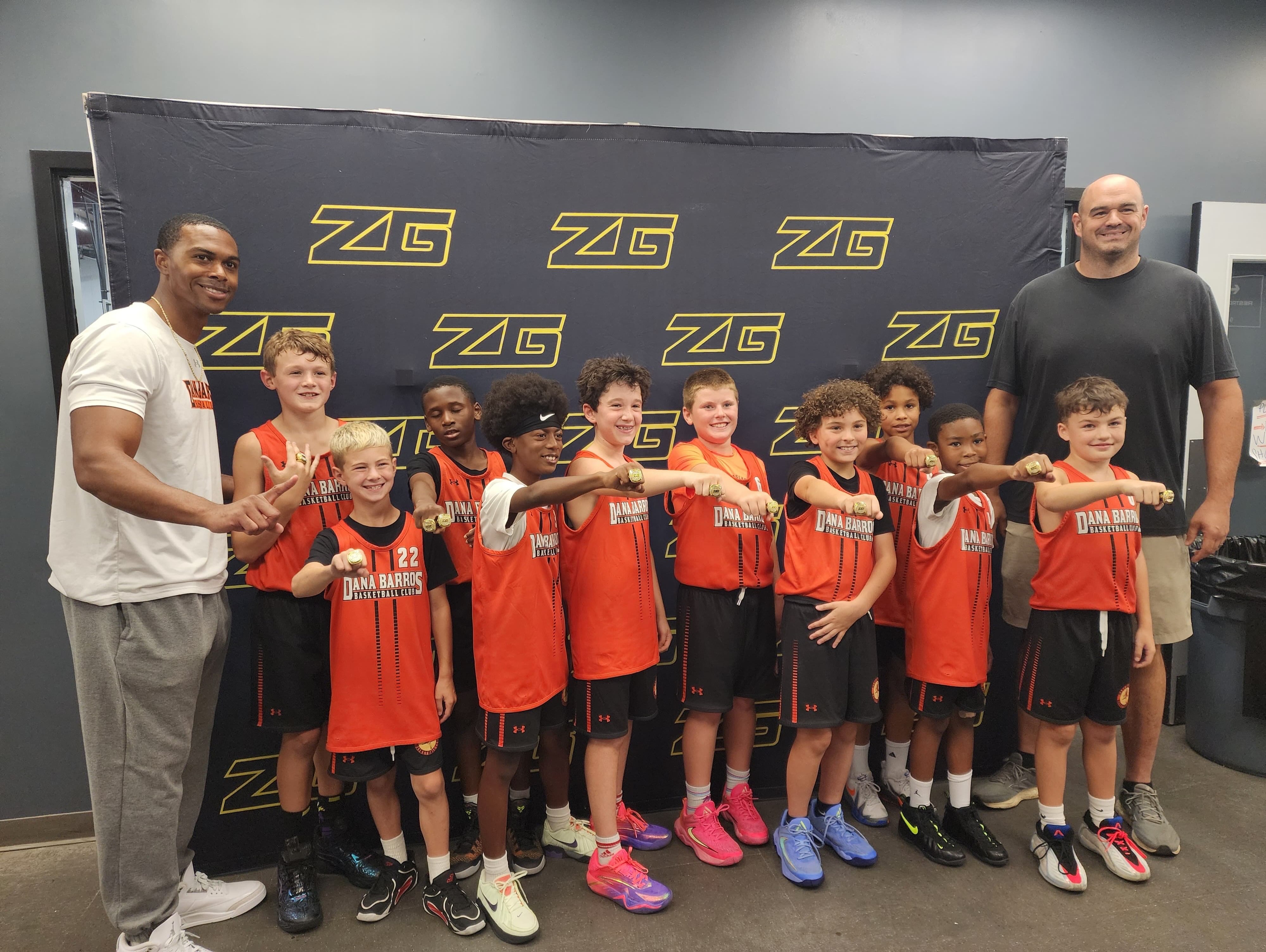 Coach Eric and our 4th graders bringing home the championship in their first tourney! Great work boys