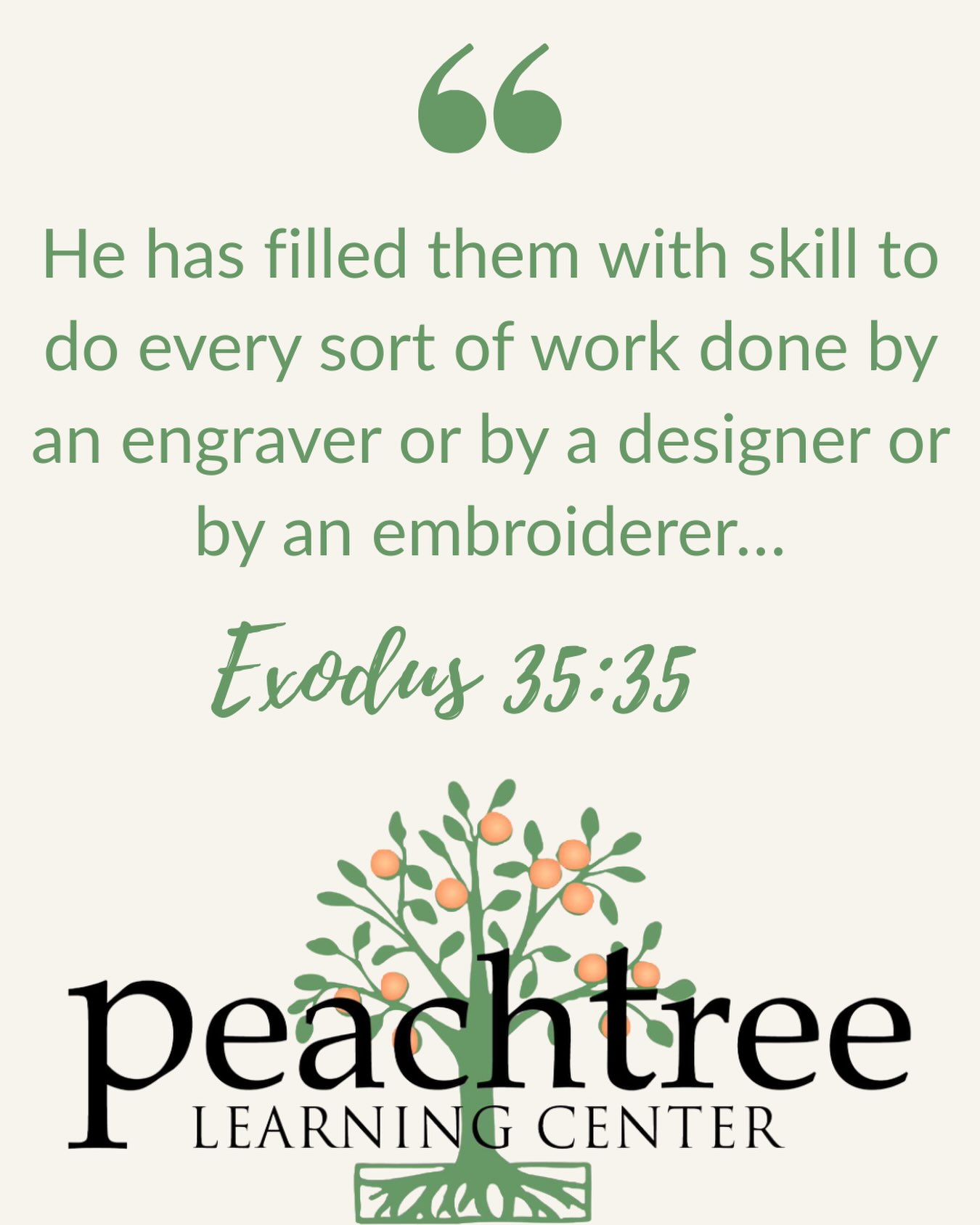 At Peachtree, we believe education is about more than filling minds with information. It’s about cultivating the gifts God has uniquely given each student—teaching them to create, think, build, work with excellence, and use their abilities for His glory.
Every gift has a purpose. Every skill can be stewarded. Whether it’s our music classes, private lessons, little learners, and beyond- we’re here to help do just that!
Have any questions about what we offer and who we are? Head to the link in our bio for our website or send us a DM!