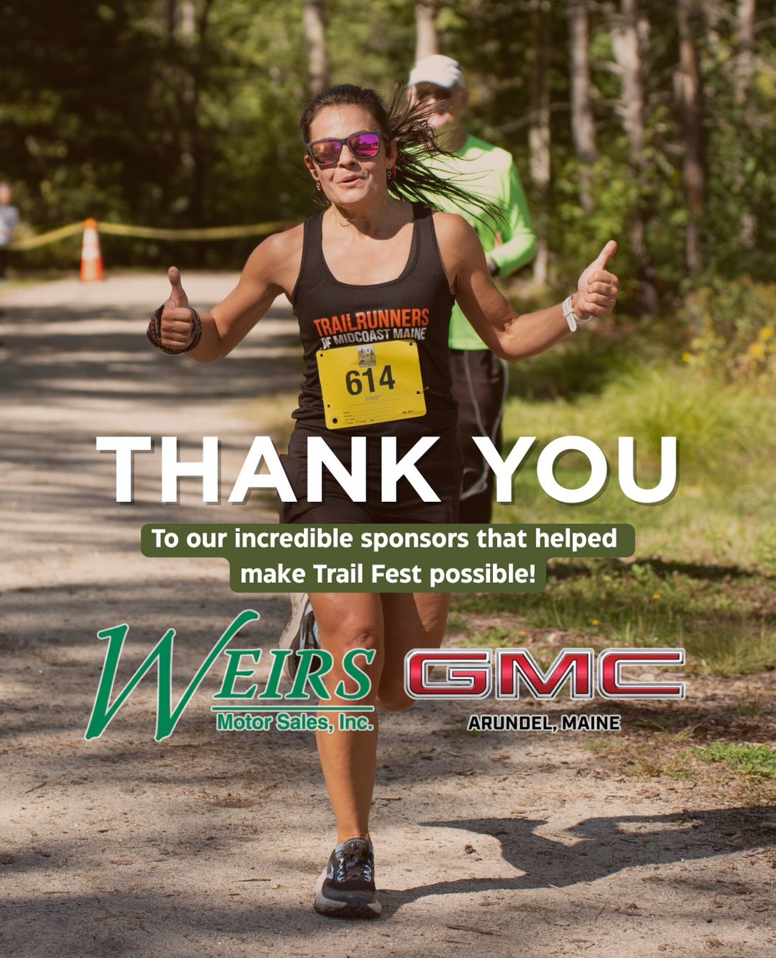 Thank you to our 2026 Trail Fest sponsors! 👏🏻
@weirsgmc 🎉 Our title sponsor ❤️
👏🏻 @kennebunksavings
👏🏻 @lighthouserealestategroup
Trail fest is coming up THIS Saturday, register now at the link in our bio ❤️
#mainelife #mainetrailrunning #mainelandtrust