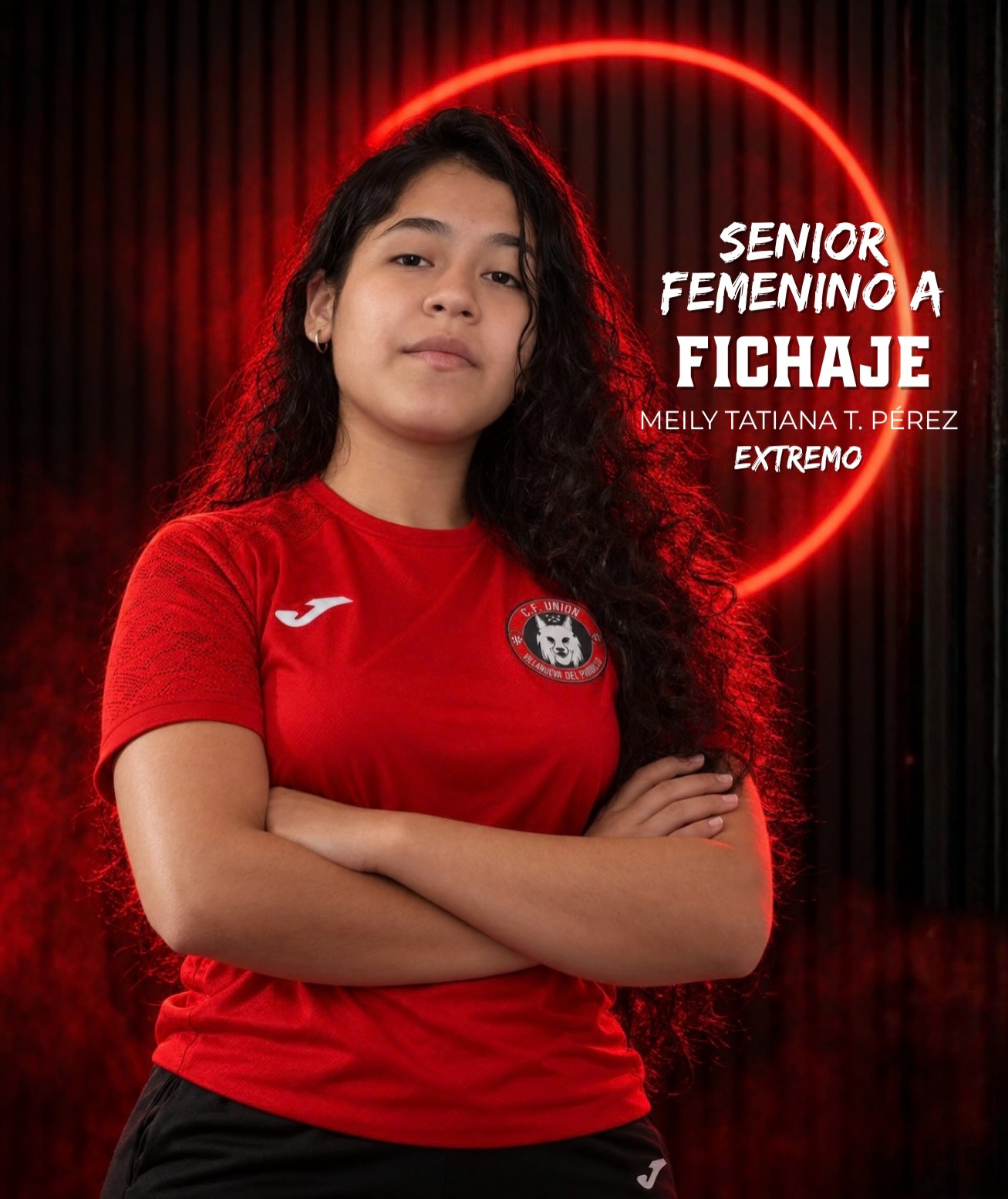 🔴⚫ NUEVO FICHAJE | PÉREZ
Meily tiene solo 17 años y es una de las más jóvenes de la plantilla, pero llega con la garra que hace falta para jugar en banda: correr, pelear cada balón y volver a intentarlo una vez más. 💪⚽
Se suma al Unión Pardillo con energía e ilusión por esta nueva temporada.
¡Bienvenida al equipo! ❤️🖤 Somos Unión.