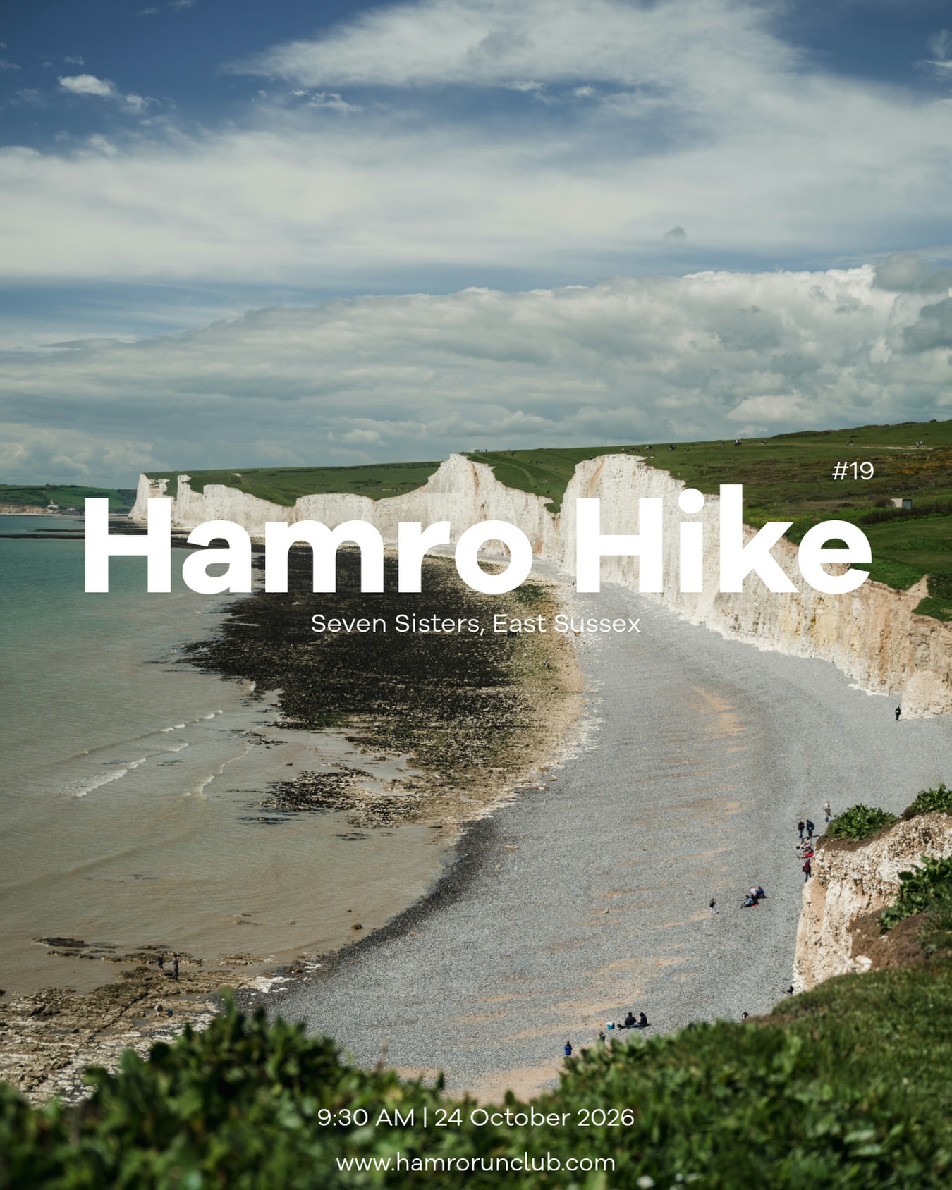 Hamro Hike #19 at Seven Sisters π
Join us for a beautiful day out exploring the Seven Sisters, Friston Forest and the Sussex coastline. Expect a mix of woodland, countryside, cliffs and a well-earned stop at the beach. πΏπ
Everyone and all levels welcome! π€
π Meet: 9:30AM - Seven Sisters Country Park Car Park
β° Set off: 9:50AM - PLEASE ARRIVE ON TIME!
π What3Words: ///dote.flick.erupted
π₯Ύ Route:
Seven Sisters Country Park β Friston Forest β Lighthouse β along the cliffs β back to Seven Sisters Country Park.
Weβll make a stop at the beach to enjoy the sea before heading back to the car park.
Distance: 14β15km
Duration: 4β5 hours
Difficulty: Medium
π¦οΈ What to bring:
β’ Suitable clothing and footwear for the weather
β’ Food & plenty of water
β’ Anything else you may need for a 4β5 hour hike
See you on the trails!
To RSVP please visit the link in the bio.