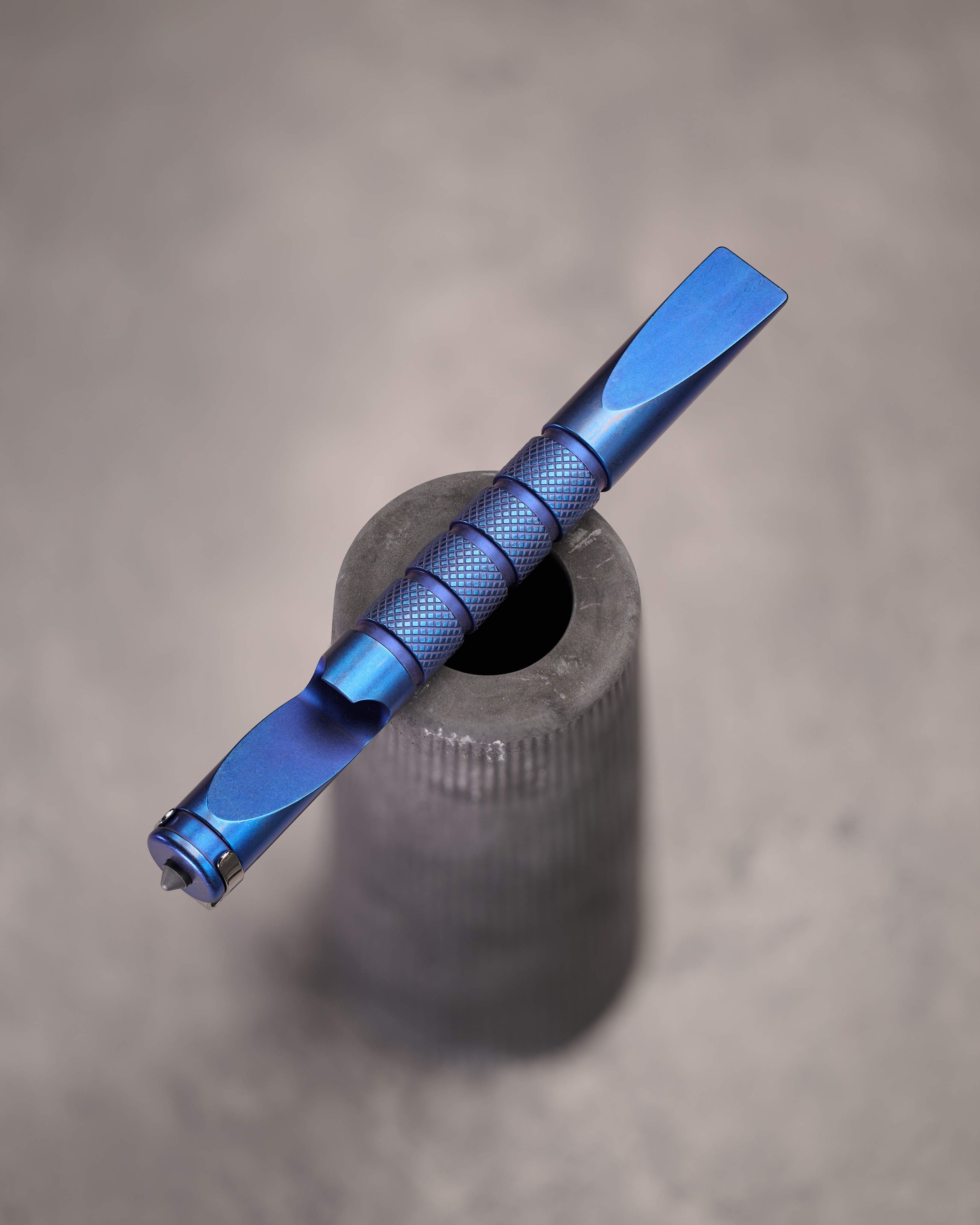 The Jimmy pry bar, finished in galactic blue and looks out of this world! As much of an art piece as it is tool.