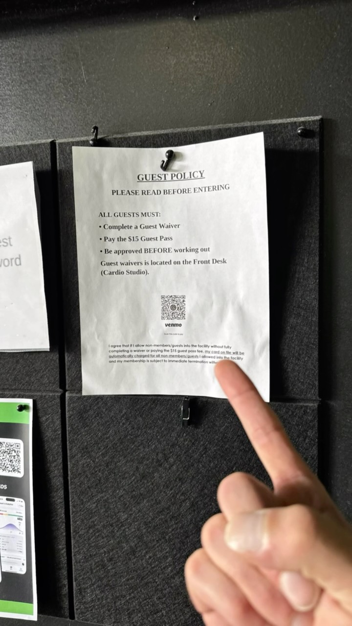 REMINDER!
If your bring a guest and don’t have them sign the guest waiver or pay YOU will be fined $50 and $15 for each guest your first time. Second time $50 fine, $15 per guest and YOUR MEMBERSHIP WILL BE REVOKED.
Also! We would super appreciate it if you gave us the necessary information for your info to be put in the system before you come in. When you come in we will double check it with you and you get your photo taken and you’re good to go. Save us all some time. #gym #elburnil #fitness #workout #announcement