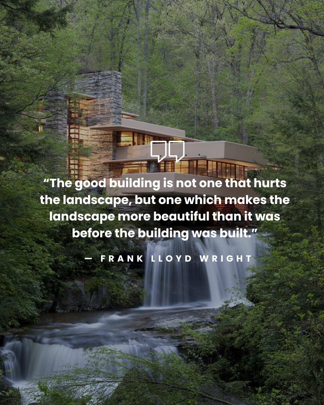 “The good building is not one that hurts the landscape, but one which makes the landscape more beautiful than it was before the building was built.”
Frank Lloyd Wright
A philosophy we return to often.
Architecture should feel connected to its surroundings, never imposed upon them. The way a home sits on the land, responds to natural light, frames a view, and draws from materials suited to its setting are all considered from the very beginning.
The goal is a home that feels rooted in place, as though it has always belonged there.
#landscapedesign #landscapearchitecture #luxurylandscapedesign #outdoorliving #californialandscapedesign