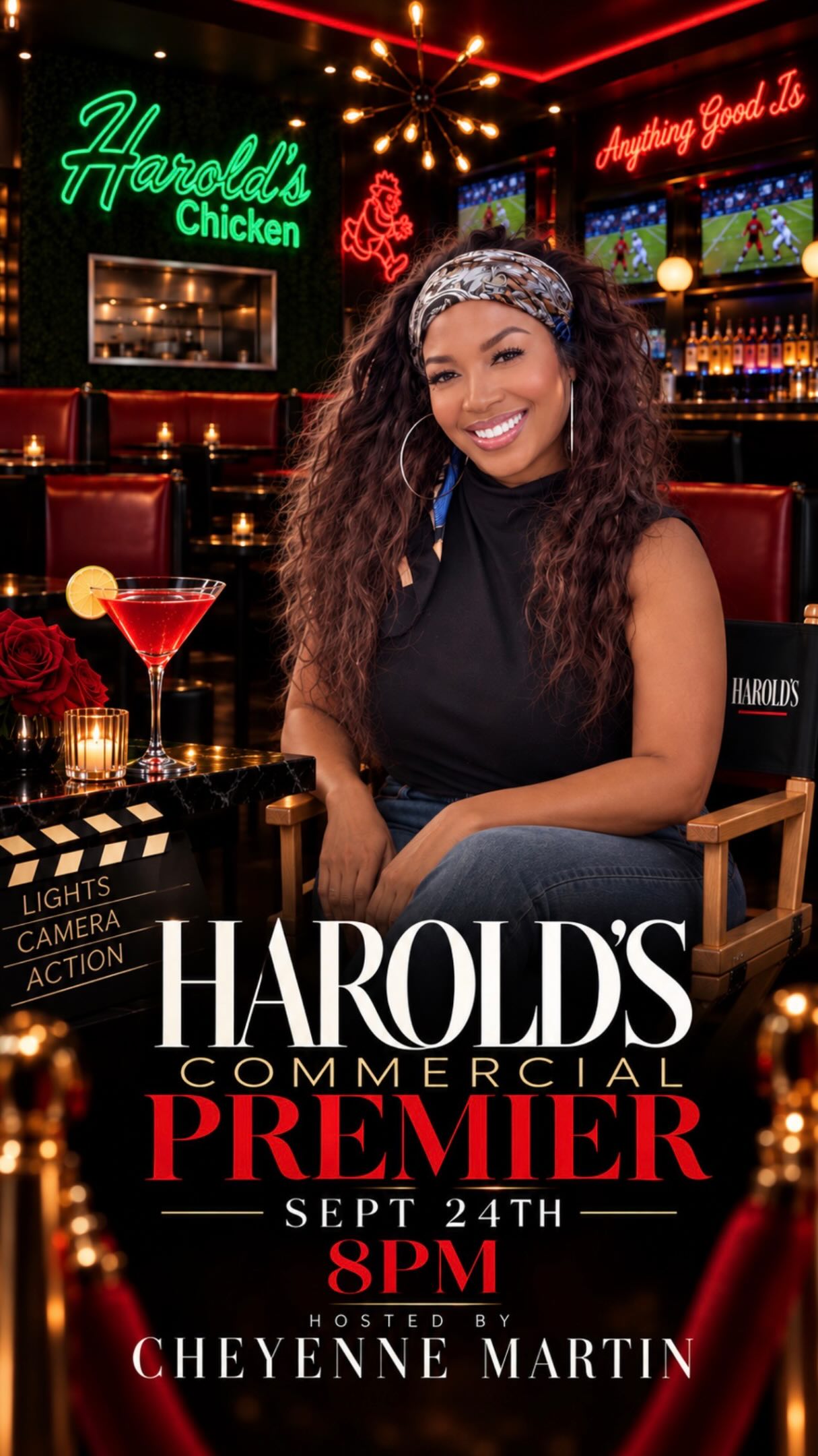 🎬THURSDAY : Join us for the Exclusive Halftime Premiere of our new Harold’s Commercial! 🎥
Hosted by @cheyennemartin1
🎶Come for the R&B vibes.
🍗Stay for the soul food & cocktails.
🎬Celebrate the commercial premiere.
🏈And watch the game!
🕗 8 PM
📍 6523 Hollywood Blvd
🍽️ Reserve your table—link in bio!
#HaroldsHollywood #CommercialPremiere #ThursdayNightLights #RnBThursday