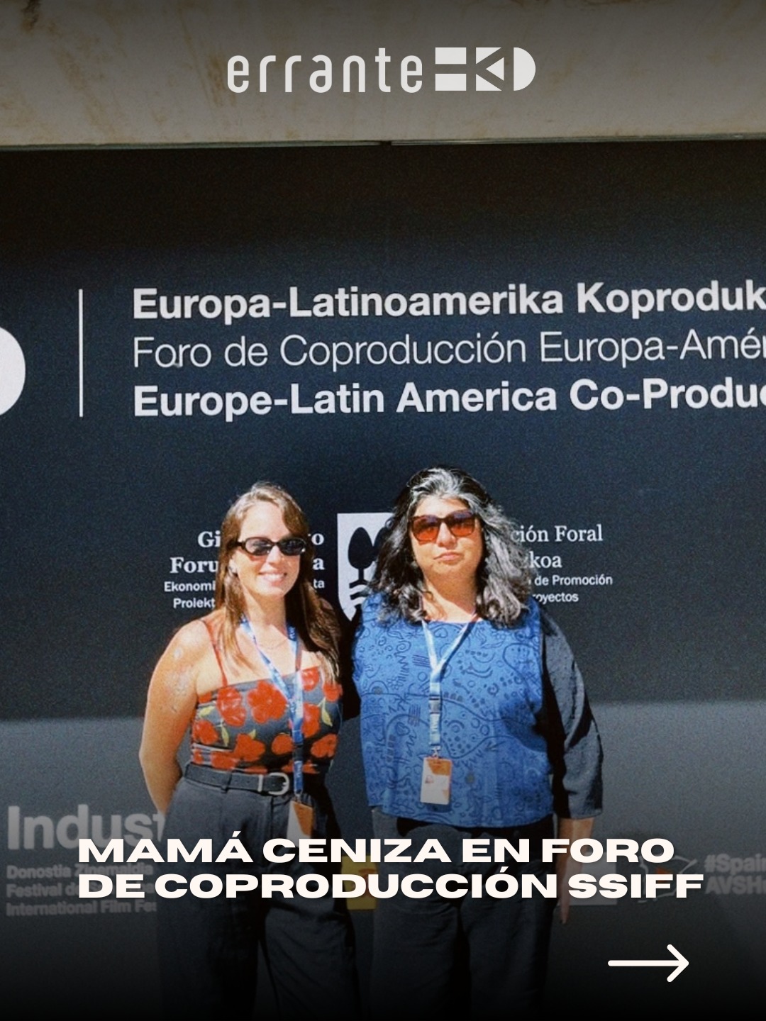 Mamá Ceniza en Foro de Coproducción del SSIFF 74°
🎞️ El proyecto en desarrollo dirigido por Tana Gilbert es uno de los tres proyectos con participación chilena seleccionados en la 15ª edición del Foro de Coproducción Europa-América Latina del Festival Internacional de Cine de San Sebastián, desde el 21 al 23 de Septiembre.
🌟 Mamá Ceniza / Ash Mother, dirigida por Tana Gilbert y producida por Paola Castillo Villagrán, corresponde a la primera participación de la directora en @sansebastianfes.
La productora ejecutiva Alejandra Díaz Scharager, encargada de promover este y otros proyectos de Errante es parte también de la delegación chilena organizada por @cinemachile que participa en el área de Industria del Festival Internacional de Cine de San Sebastián, espacio de encuentro profesional orientado al desarrollo de proyectos, coproducción, financiación y generación de nuevas alianzas internacionales.
🎥 Mamá Ceniza | Ash Mother
Directora: Tana Gilbert
Productora: Paola Castillo
Coproductor: Dirk Manthey
Directora de animación rotoscopia: Camila Anaïs
Países de producción: Chile - Alemania
#74SSIFF #SecciónOficial #SailOfiziala #OfficialSelection #ErranteProducciones #Documentales #CineDocumental #Cine #Chile #Directoras #CinePorMujeres #DirectorasChilenas #DocumentalChileno #Memoria #Cultura #Arte #CineFeminista #MujeresEnElCine