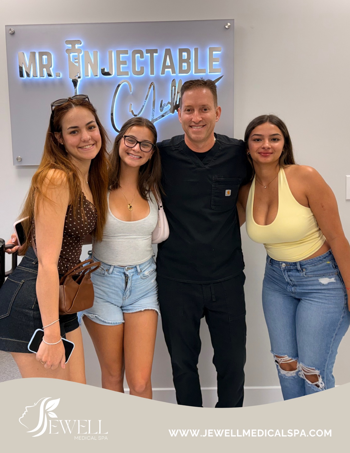 Nothing better than seeing our patients leave smiling. 🤍✨
At Jewell Medical Spa, it’s about more than treatments—it’s about building relationships, creating personalized experiences, and helping every patient feel confident and cared for.
Thank you for trusting us to be part of your aesthetic journey. 💉✨
Call or text today to book your appointment!
☎️ 239-448-3383
📩 chris.jewell@jewellmedicalspa.com
🌐 www.jewellmedicalspa.com | www.mrinjectable.com
📍 1044 Castello Drive, Ste 213 Naples Florida 34103
💳 We Accept Care Credit!
*
*
*
#JewellMedicalSpa #NaplesMedSpa #AestheticMedicine #PatientExperience #ConfidenceLooksGoodOnYou #NaplesFlorida