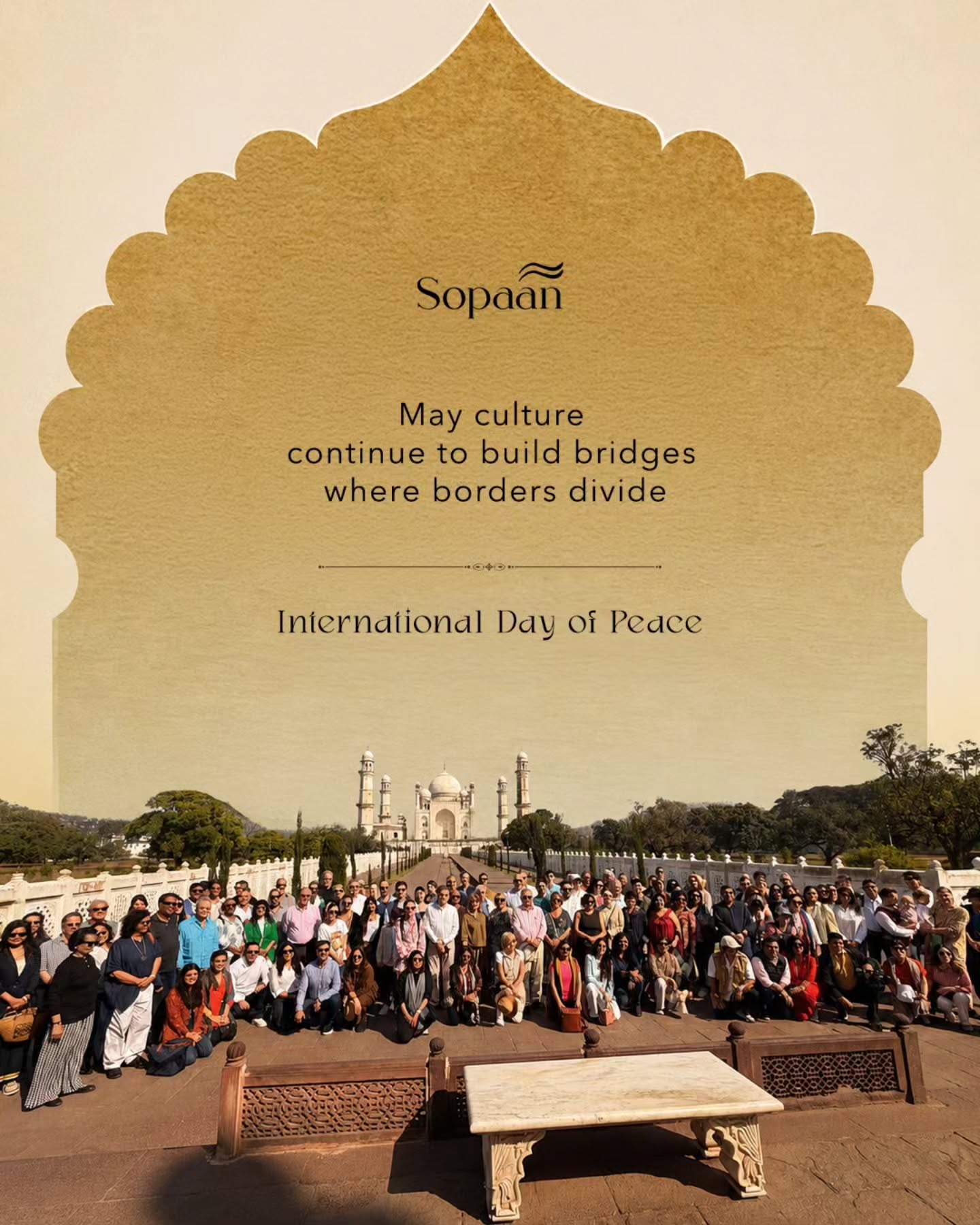 May culture continue to build bridges where borders divide. 🕊️✨
On the International Day of Peace, we reflect on the power of art, music and heritage to transcend boundaries and bring people closer.
Through AIKYAM, we celebrate culture as a space for dialogue, understanding and shared human experience.
#InternationalDayOfPeace #AIKYAM #CulturalDialogue #LukshmiVilasPalace #Vadodara
UNESCO cultural heritage, Incredible India tourism, cultural diplomacy