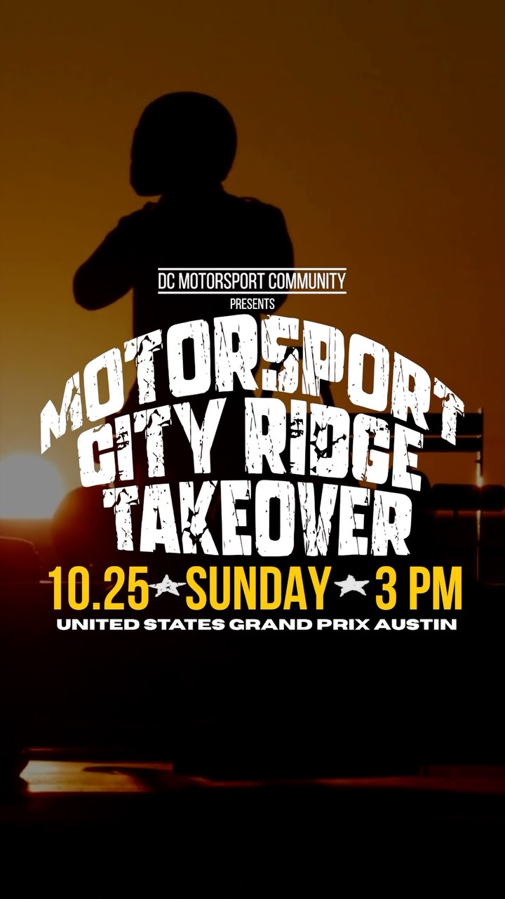 🏁 MOTORSPORT TAKEOVER AT CITY RIDGE 🏁
United States Grand Prix | Sunday, October 25
DC Motorsport Community is taking over City Ridge for an elevated Austin Grand Prix race day experience. 🏎️
Head upstairs for the VIP Rooftop Experience featuring:
>> Exclusive access to the City Ridge rooftop & pool
>> Live Grand Prix viewing on a large outdoor screen
>> The Macallan Reserve bottle tastings
>> Tito’s Vodka + Republic Cantina’s TEXI·MOTXO
>> Heineken + more premium beverages
>> Fresh oysters from King Street Oyster Bar
>> Merolin Caviar
>> Ovoka Farms F1-grade Wagyu
>> Sunset after-party following the race
VIP | $135
Includes food, beverages + tax.
>> link in bio <<
And we’re racing for something bigger: a portion of VIP ticket proceeds benefits Becky’s Fund, supporting its work to prevent domestic violence and support survivors.
📍 City Ridge | Washington, DC
📅 Sunday, October 25
⏱️ 3pm-8pm
Austin race-day energy. DC rooftop. Cars, cocktails, incredible food + the DMV motorsport community.
More than a race. 🏁
In partnership with @leadingdc
#DCMotorsportCommunity #MotorsportTakeover #USGP #COTA #DCF1