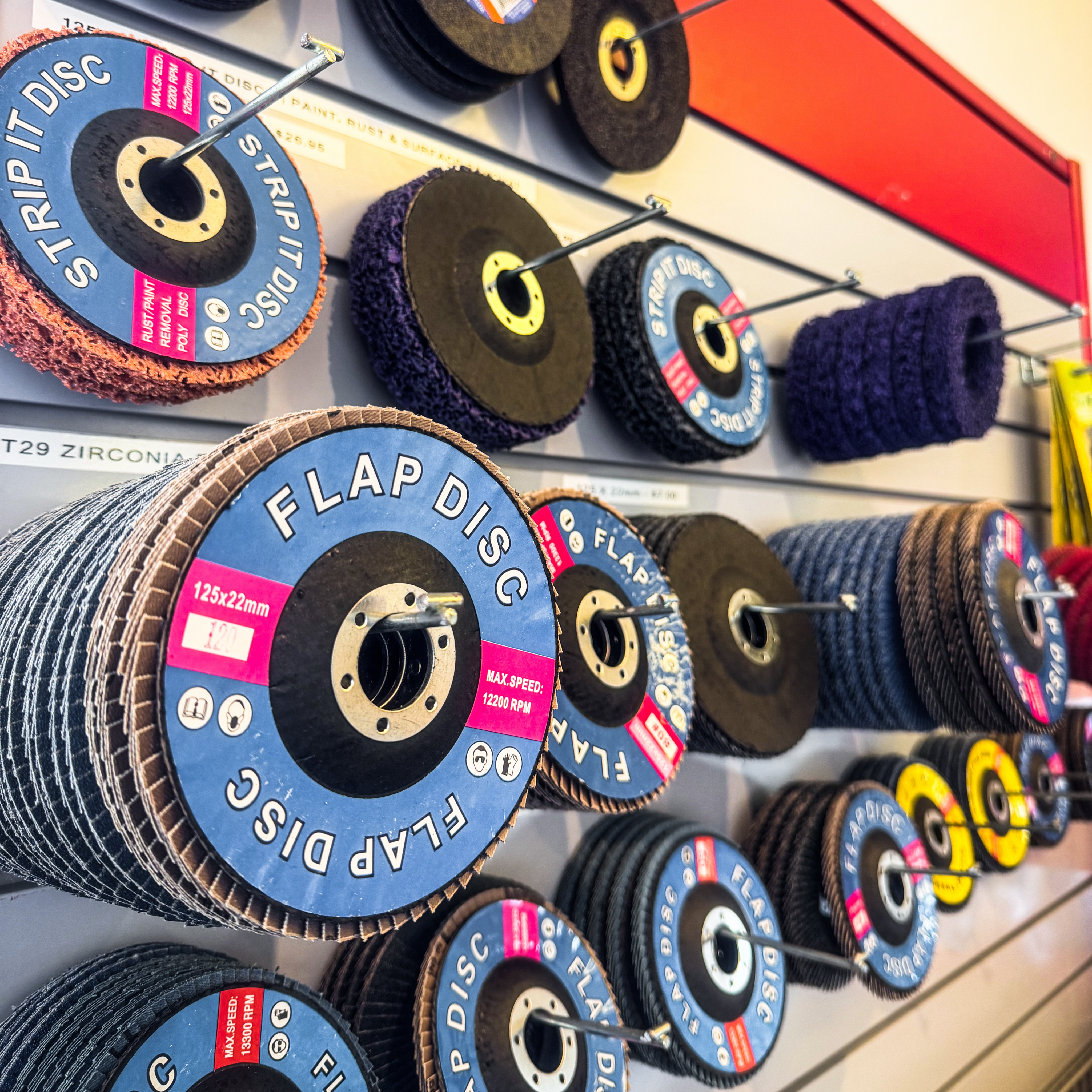 Abrasives are hitting the wall at Shores NZ.
Cutting, grinding, stripping, blending or finishing, we’re building out our range of workshop abrasives so you can grab what you need locally without mucking around.
We’ve got:
• Cutting & grinding discs
• Zirconia flap discs
• Ceramic flap discs
• Strip-It discs for paint & rust removal
• Quick-change & surface conditioning discs
• Flexible & curved flap discs
• Flap wheels
• Non-woven finishing products
From rough fabrication work through to getting the finish right, there’s plenty more going onto the wall.
And just like our nuts and bolts, you don’t need to buy a box full when you only need a few.
📍 Shores NZ Fabrication, Henderson
🛒 Shop online or come in and have a look at the range.
Not sure which abrasive you need for the job? Ask us. Tell us what you’re working on and what you’re trying to remove, grind or finish, and we’ll point you in the right direction.
#ShoresNZ #AbrasivesNZ #FabricationNZ #MetalFabrication #workshopsupplies