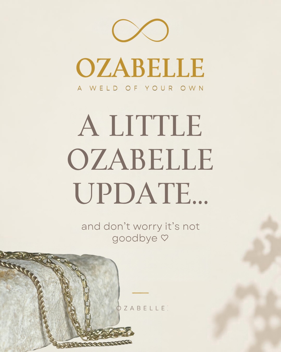 A little Ozabelle update… 🤍
This is something I’ve been thinking about for a while, and honestly, it feels a little scary to say it out loud.
After my final two pop-ups of 2026, I’m going to be taking a break from doing markets for the time being.
Not because I don’t love them.
Not because I’m giving up Ozabelle.
And definitely not because I’ve stopped loving creating your jewellery.
It’s because I need to be realistic about what works for me.
Ozabelle is just me. I work two other jobs alongside it, I don’t take a salary from the business, and every pop-up means giving up a weekend and family time — as well as all the setting up, packing down, travelling and everything that happens behind the scenes.
There’s also so much more competition in the local welded jewellery market now, and I’ve had to think carefully about where I want to put my time and energy.
For me, Ozabelle has always been a creative outlet and passion project. I want to keep it that way — something I genuinely LOVE doing, rather than something that leaves me feeling like I’m constantly trying to keep up.
So for now, I’m pressing pause on pop-ups and putting more energy into the parts of Ozabelle that excite me.
And who knows… maybe this little pause will be the start of something really exciting. 👀
But before then, I have TWO final pop-ups of 2026:
📍 𝐆𝐨𝐚𝐭 𝐒𝐡𝐞𝐝 — 𝐒𝐚𝐭𝐮𝐫𝐝𝐚𝐲 𝟐𝟔𝐭𝐡 𝐒𝐞𝐩𝐭𝐞𝐦𝐛𝐞𝐫
📍 𝐖𝐫𝐨𝐱𝐡𝐚𝐦 𝐁𝐚𝐫𝐧𝐬 — 𝐒𝐮𝐧𝐝𝐚𝐲 𝟏𝐬𝐭 𝐍𝐨𝐯𝐞𝐦𝐛𝐞𝐫
So if you’ve been waiting for your next weld, come and see me.
And thank you. Truly.
Every booking, purchase, recommendation, story share, like, comment and lovely message has helped me build Ozabelle into what it is today.
It’s not goodbye. It’s just a little change of direction.
A WELD OF YOUR OWN ♾️