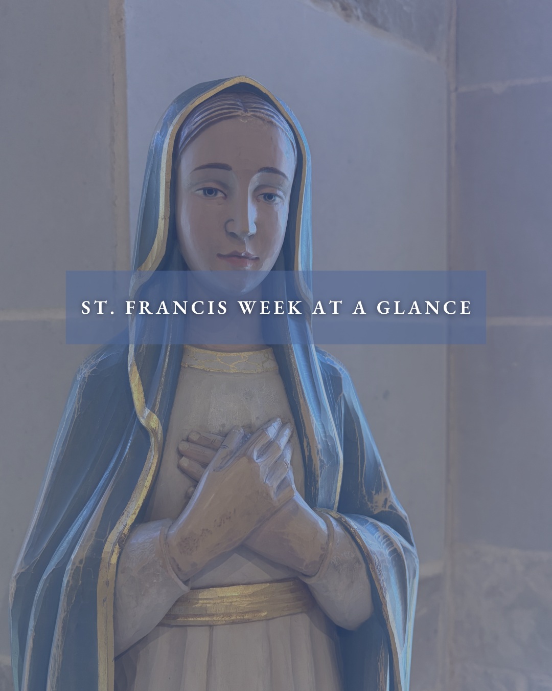 🌟 St. Francis at a Glance! 🌟
🔗 Find the links in our bio 🔗
1️⃣ GRUPO DE ORACIÓN
El grupo de oración Cuerpo de Cristo de la Parroquia San Francisco de Asís de Frisco, TX te invita a si retiro.
Para Hombres y Mujeres.
Vida en el Espiritu
25 al 27 de Septiembre
Para más información llamar a:
Alberto Neri
214 705 5714
María Eugenia
903 274 5567
Ven, vive y recibe una nueva vida en el Espiritu.
2️⃣ ACTS TOURNAMENT POSTPONED
After careful consideration, we have made the difficult decision to postpone the 7th Annual Charity Golf Tournament benefiting the ACTS Ministry. A new tournament date has not been determined. We are committed to hosting a successful event and we will share updated information as soon as it becomes available. We sincerely appreciate the support and prayers of our parish community. Your continued support helps make the life-changing experience of ACTS retreats possible for so many. Please watch for future announcements regarding the rescheduled event.
3️⃣ ST. FRANCIS OF ASSISI WOMEN’S GATHERING
All women 18+ are invited to our annual Women's Gathering! Our Women's Gathering is a two-day retreat for women to come together to grow in faith and community. Our theme this year is "Known" and we will spend the weekend getting to know Mary Magdalene. We'll learn from her journey to faith and how she lived out her discipleship with Christ!
Invite a friend and join us for a weekend of growing in faith and community!
When? Friday, November 6 through Saturday, November 7
Where? Great Hall (on our campus!) *Participants will go home at the end of each evening. No overnight stay available.
How much? $90
What's Included? Access to all sessions, Friday Happy Hour (Wine & Treats), Light Breakfast and Lunch on Saturday & some other fun surprises!
4️⃣ YOUNG ADULT RETREAT
Join our Young Adult Retreat on Oct. 16 - 18 in Sherman, Texas. The theme is Discover the Love of the Father.
Register here! https://stfoa.link/yaretreat2026