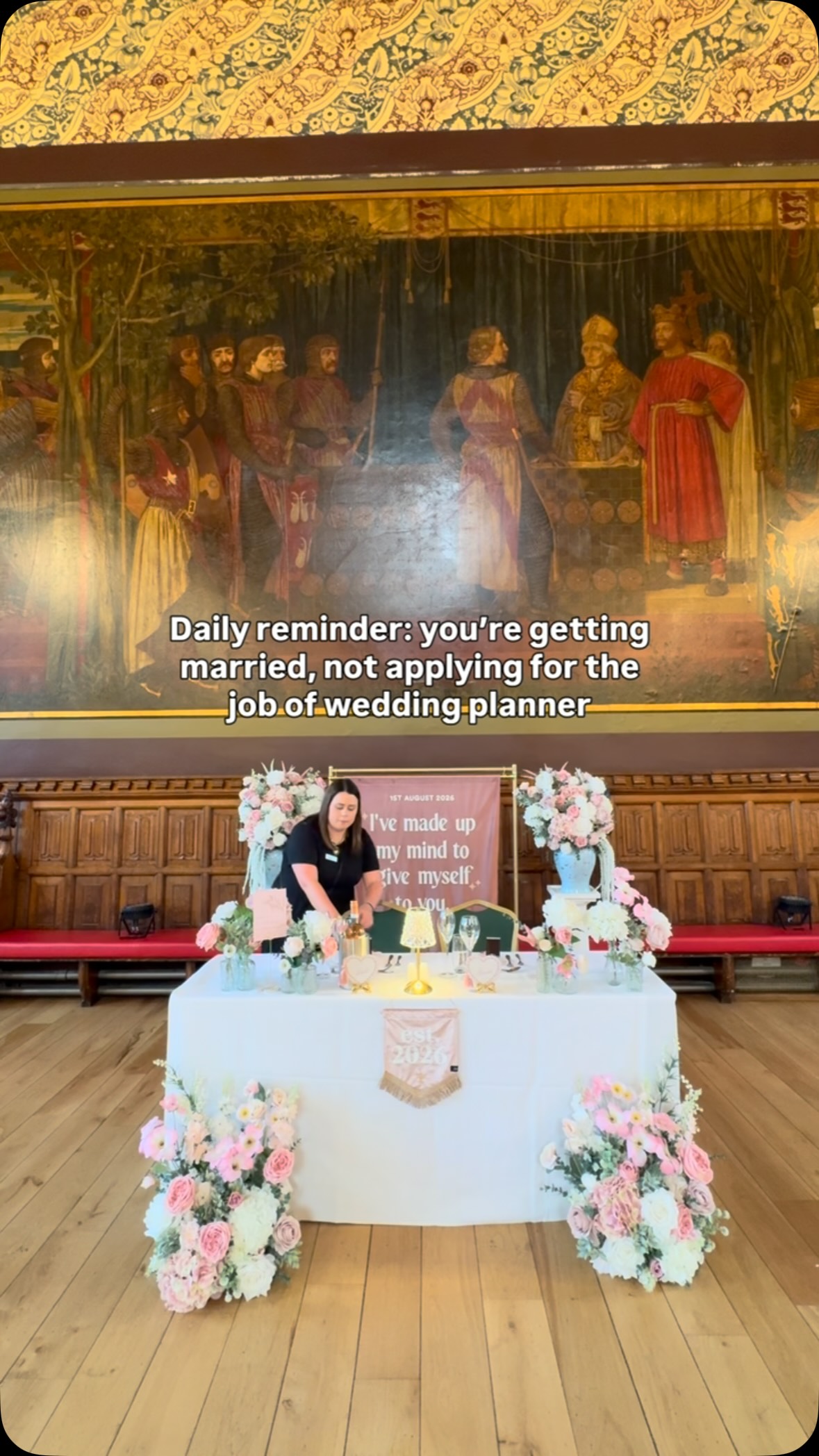Incase no-one’s told you today…
You don’t have to plan every single detail of your wedding yourself.
You don’t have to know exactly what you’re doing before you ask for help.
You don’t have to wait until you’re completely overwhelmed before you get someone else involved.
Now go and free yourself a little…
You’re allowed to enjoy being engaged without making wedding planning a second job.
📍Save this for when your to-do list starts getting a little too long & send it to someone who needs the reminder.