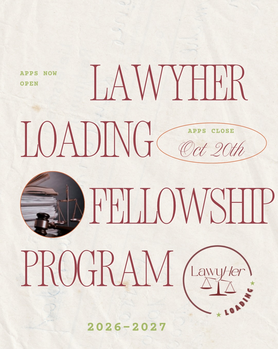 IT’S TIME. 🎓✨ Applications for the next cohort of the LawyHer Loading Fellowship are officially OPEN!
We created this fellowship because getting into law school should not depend on how much money you have, who you know, or whether you happened to have someone in your life who could show you the way.
The LawyHer Loading Fellowship is our completely free, comprehensive law school admissions program designed to support aspiring lawyers from LSAT prep through application season.
Selected Fellows receive six months of LSAT preparation through LSAT Lab, including live instruction and small-group support, two LSAT registrations, individualized mentorship, comprehensive application support, and assistance with application fees for up to six law schools.
And we’re looking for our next 4–5 Fellows. 💜
We know this is a competitive process. But if you see yourself in this program, do not count yourself out. We are not looking for the person with the perfect résumé or the person who already has everything figured out. We are looking for thoughtful applicants who can show us who they are, why law matters to them, and how they would use this opportunity.
📅 Applications close October 20 at 11:59 PM PT.
🎥 The application includes a video component.
🗣️ Finalists will be invited to interview the week of November 8.
💌 All decisions will be released by December 1.
📚 The program begins in December.
Applicants must be in the United States during the fellowship and must be applying to a U.S. law school. U.S. citizenship is not required.
We strongly encourage you to apply early. We will have limited ability to provide technical support for last-minute submission issues.
If becoming a lawyer has been on your heart, this is your sign to bet on yourself.
Applications are now open. Link in bio!🩷⚖️
Tag the future lawyer who needs to see this!
#lawyher #prelaw #lsat #lawtok