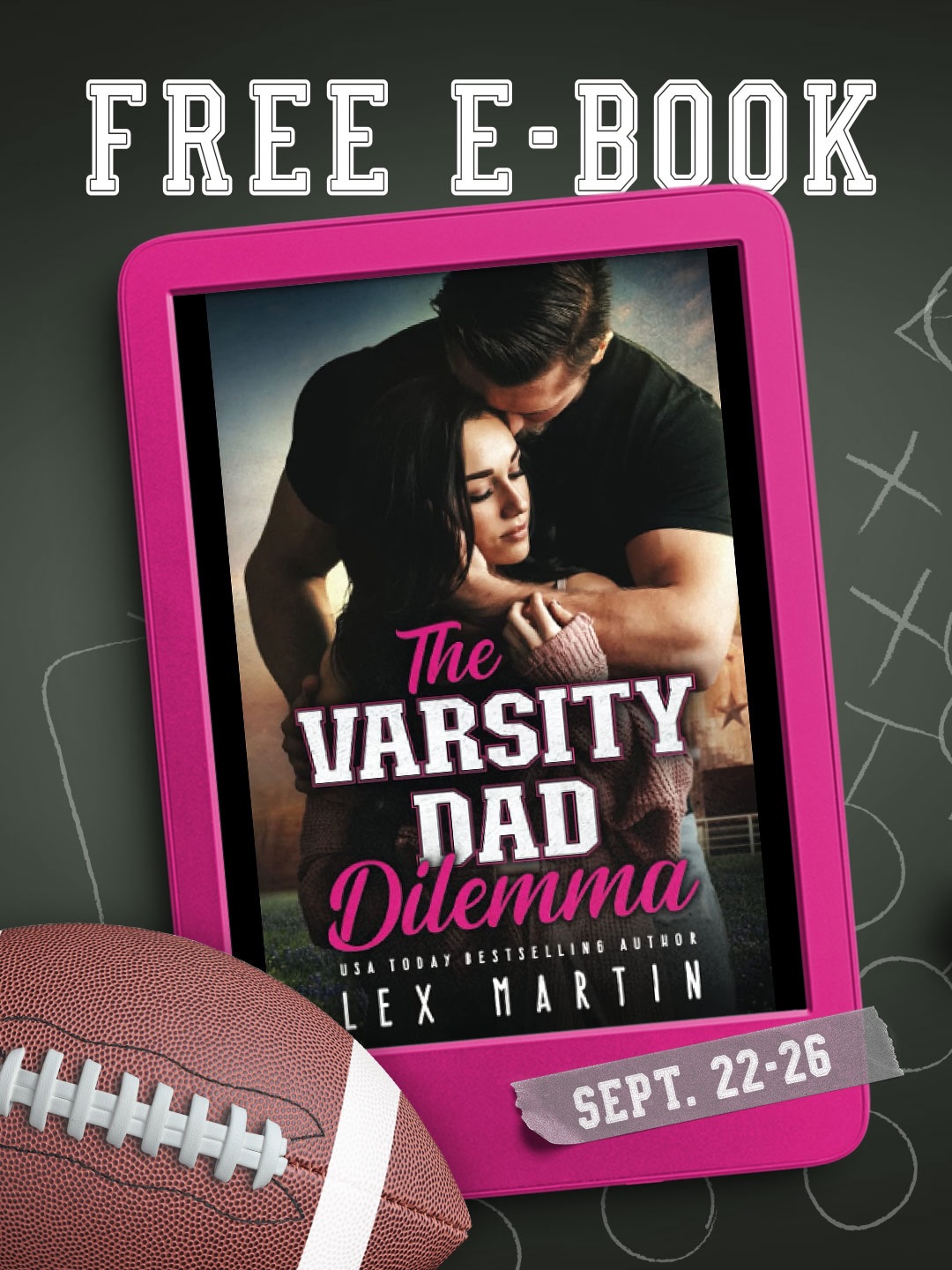 🏈 FREE FOR A LIMITED TIME! 🏈
The Varsity Dad Dilemma is FREE September 22-26!
If you love...
🩷college football romance
🩷enemies to lovers
🩷surprise baby
🩷second chance
🩷found family
🩷college
🩷he falls first
🩷forced proximity
Grab your copy before it’s no longer free!
#freeebook #sportsromance #footballromance #enemiestolovers #bookboyfriend