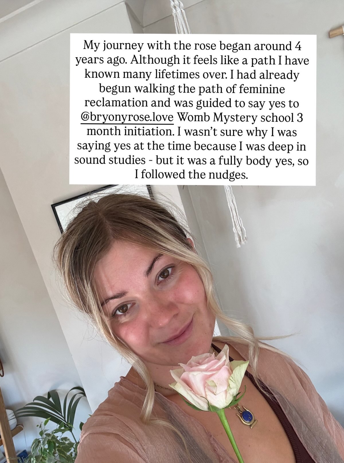A very small window into my Rose path so far and healing journey.
I am humbled and so thankful for this synchronistic unfolding ❤️🌹 more to share soon!
Blessings and thanks to @bryonyrose.love @heartoftherose_festival @the_kindest_thing @sacred_rose_mystery_school 🌹🫶🏼✨🥰💙