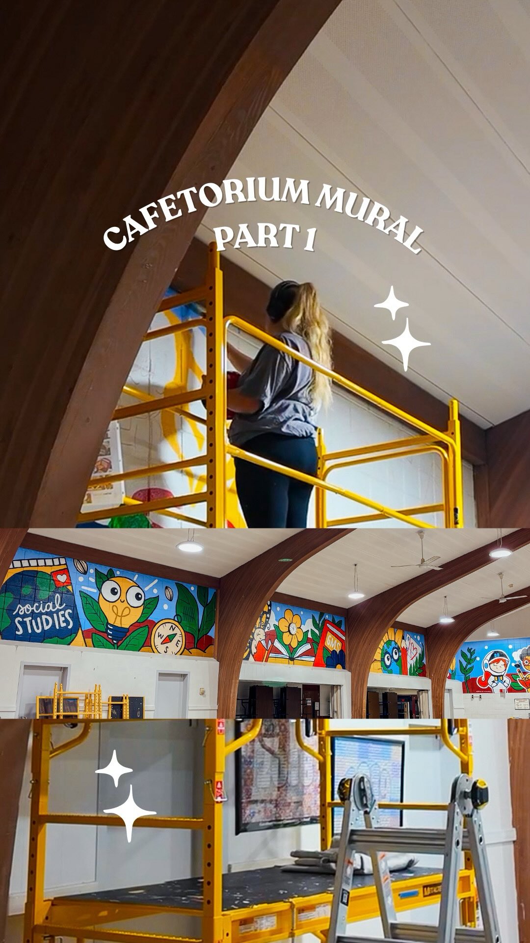 Part 1 ✨ of the Cafetorium mural series designed and installed at Gardiner manor school over the summer 📚📓🌱
•
@gardinermanorpfa2026
@thegmpfa
•
📍 Bayshore, NY
•
•
#murals #muralist #longislandmuralist #schoolmurals