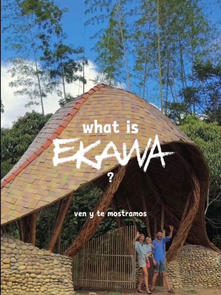 What is Ekawa?
1. An exploration into the possibilities of organic bamboo architecture, creating spaces that nourish the soul.
2. A life project that began here in 2018, but feels like an extension of our own journeys as architects and human beings, searching for a deeper sense of purpose, connection and belonging.
3. A space to reimagine the act of living.
4. A 300-hectare landscape and nature reserve, where humans are exploring what it means to live in symbiosis with nature.
5. A collective dream where families are building their homes, children are growing up close to nature, volunteers bring their energy and skills, artists and makers come to create, and people arrive for retreats, workshops and experiences that sometimes change the direction of their lives.
6. A transformation of family heritage, where a cattle farm that belonged to Sergio’s grandfather is becoming a place of regeneration, creativity and new possibilities.
7. A place where architecture is a vessel for creativity, connection and a different way of inhabiting the world...
—
¿Qué es Ekawa?
1. Una exploración de las posibilidades de la arquitectura orgánica en bambú, creando espacios que nutren el alma.
2. Un proyecto de vida que comenzó aquí en 2018, pero que se siente como una extensión de nuestros propios caminos como arquitectos y seres humanos, buscando un sentido más profundo de propósito, conexión y pertenencia.
3. Un espacio para reimaginar el acto de habitar.
4. Un paisaje y reserva natural de 300 hectáreas, donde exploramos qué significa vivir en simbiosis con la naturaleza.
5. Un sueño colectivo donde familias construyen sus hogares, niños crecen cerca de la naturaleza, voluntarios aportan su energía y sus habilidades, artistas y creadores vienen a crear, y personas llegan para retiros, talleres y experiencias que a veces cambian el rumbo de sus vidas.
6. Una transformación del patrimonio familiar, donde una finca ganadera que perteneció al abuelo de Sergio se está convirtiendo en un lugar de regeneración, creatividad y nuevas posibilidades.
7. Un lugar donde la arquitectura es un medio para la creatividad y la conexión...