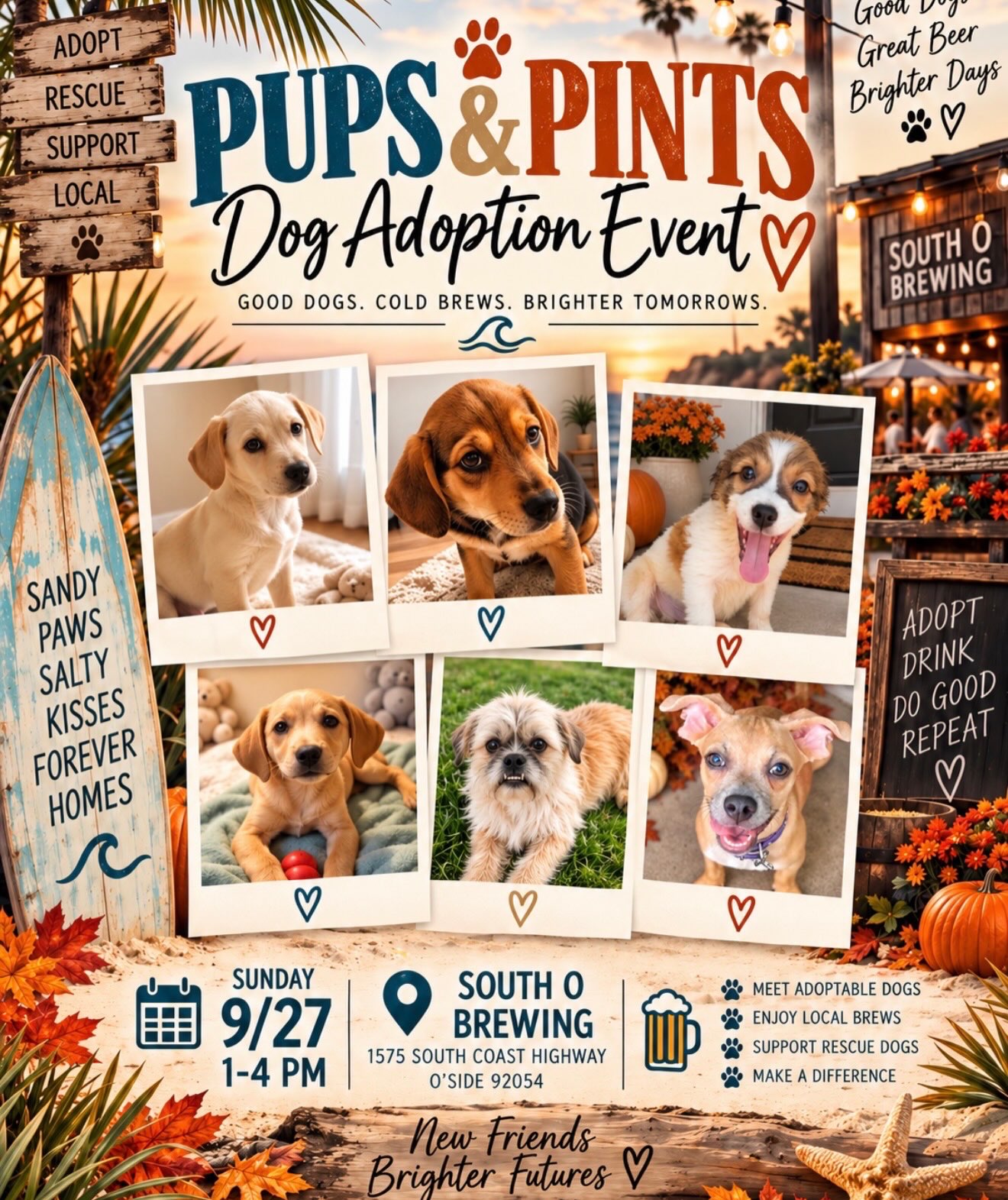 Join us this SUNDAY, September 27th from 1-4pm at @southobrewingco
Junia, Jonah, Beethoven, Joseph, Maylon & Peggy are excited to meet you! π§‘
Stop by for a cold brew, great food and free puppy cuddles π₯°
#southobrewingcompany #adoptdontshop #adoptionevent #almarescue