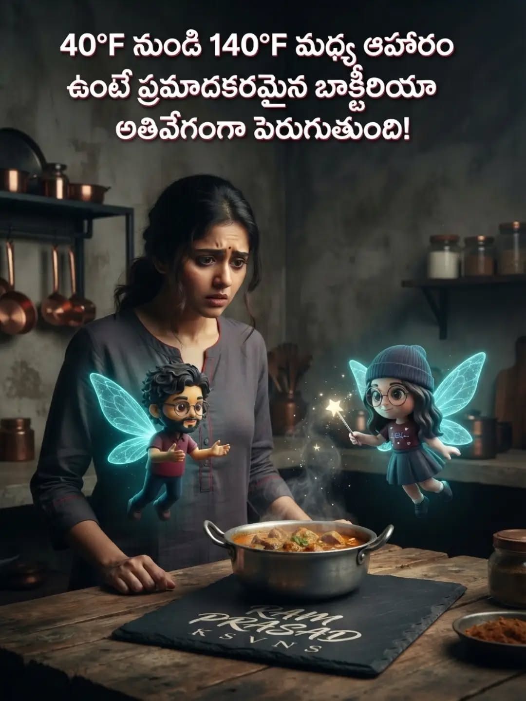 ఆహారం వండడం ఒక కళ అయితే... దానిని సురక్షితంగా నిల్వ చేయడం ఒక సైన్స్! 🌡️🍲
40°F నుండి 140°F మధ్య ఉండే ఉష్ణోగ్రతను 'డెంజర్ జోన్' అంటారు. ఈ పరిధిలో హానికరమైన బాక్టీరియా ప్రతి 20 నిమిషాలకు రెట్టింపు సంఖ్యలో పెరుగుతుంది!
సురక్షితమైన ఆహార అలవాట్ల కోసం ఈ 3 నియమాలు పాటించండి:
1️⃣ వండిన 2 గంటల లోపు ఆహారాన్ని 40°F కంటే తక్కువకు చల్లార్చండి.
2️⃣ ఘనీభవించిన ఆహారాన్ని గది ఉష్ణోగ్రత వద్ద కాకుండా ఫ్రిజ్లోనే కరిగించండి.
3️⃣ మిగిలిన వంటకాలను మళ్ళీ తినేటప్పుడు కనీసం 165°F వరకు వేడి చేయండి.
వంటగదిలో ఖచ్చితమైన ఉష్ణోగ్రతను కొలవడానికి 'Digital Instant-Read Food Thermometer' (~₹349) ఎంతగానో ఉపయోగపడుతుంది!
📌 ఈ పోస్ట్ను సేవ్ చేసుకోండి & మీ కుటుంబ సభ్యులతో, మిత్రులతో షేర్ చేయండి!
#FoodSafety #TeluguHealth #KitchenTips #RamPrasadRecommends #TeluguCooking HealthyLifestyle SmartKitchen