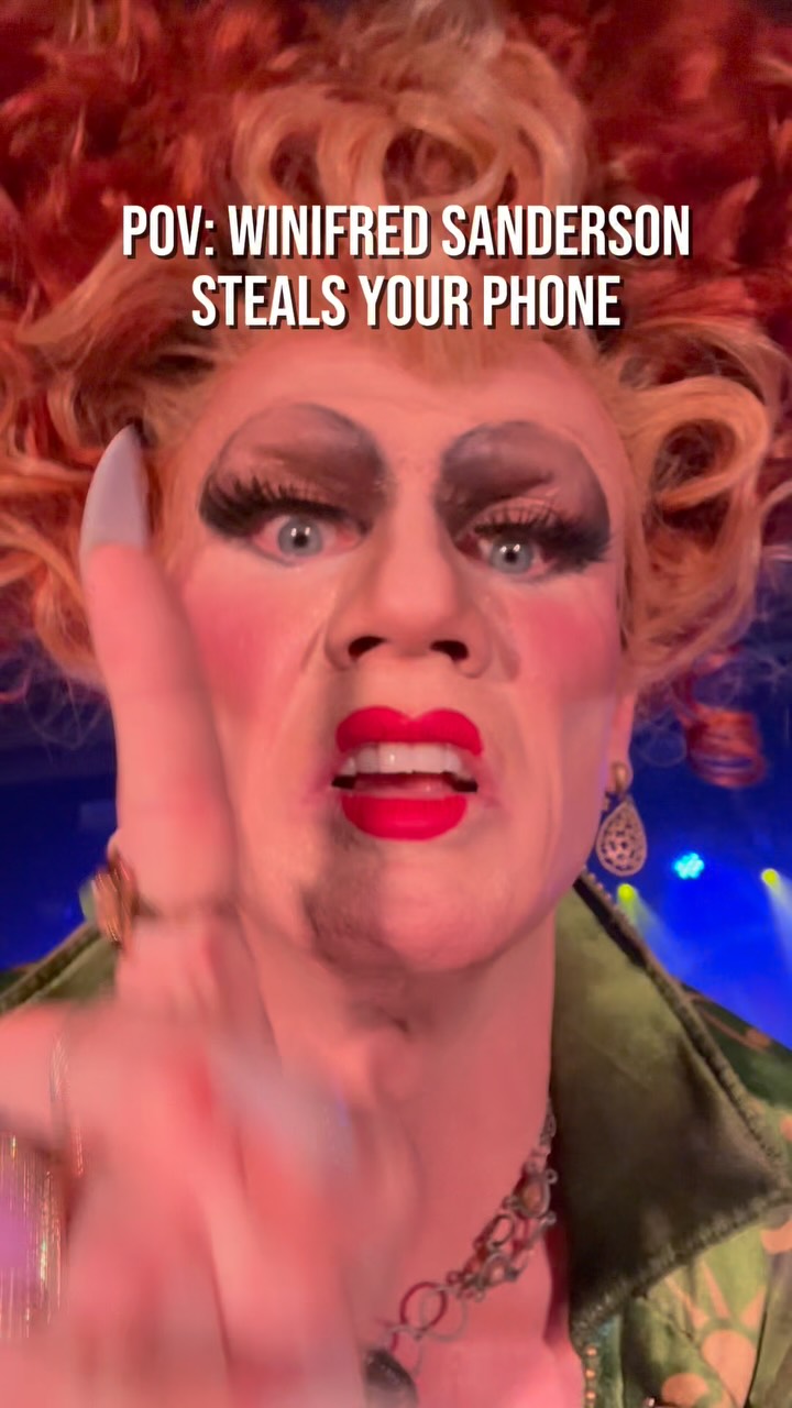 POV: Winifred steals your phone to make sure the entire coven knows. 📱🧙♀️
Text your closest witches! Tickets for A Sanderson Sister Act are disappearing faster than a virgin on Halloween night. 🕯️💜
Don’t wait until it’s too late. Link in bio 🎟️✨
#Halloween #HocusPocus #SandersonSisters #Drag