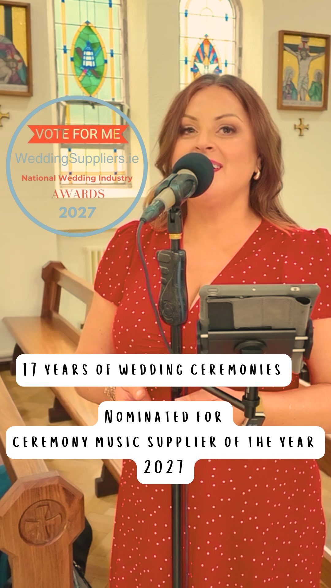 17 years of singing at weddings. 🤍
Since 2009, I’ve had the absolute privilege of being part of so many wedding days - singing as brides walk the aisle, witnessing those nervous/excited moments before “I do”, through the first kiss and everything that follows.
And now, somehow, Katie Hughes Wedding Singer has been nominated for **Ceremony Music Supplier of the Year**. 🥹
This one means a lot.
If I’ve ever sung at your wedding, you’ve recommended me to someone, or you simply enjoy following along with what I do, I’d be incredibly grateful for your vote.
🤍 **Vote via the link in my bio**
And to every couple who has trusted me with such an important part of your day over the years — thank you. I genuinely wouldn’t be here without you.
@weddingsuppliers.ie
#weddingsinger
#weddingmusic
#irishwedding
#weddingsupplier
#ceremonymusic