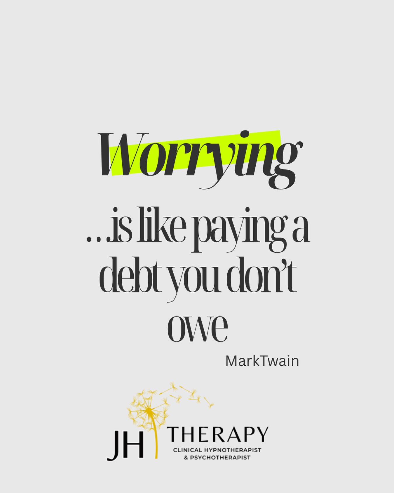 Ever notice how much energy worry takes... sometimes for something that hasn’t even happened yet?
But that doesn’t make it feel any less real in the moment.
If your mind tends to run ahead and pay debts that were never yours to pay, you’re not alone — and there are ways to bring it back to the present. 🌱
.
.
.
.
#WarragulTherapy #AnxietySupport #JHTherapy