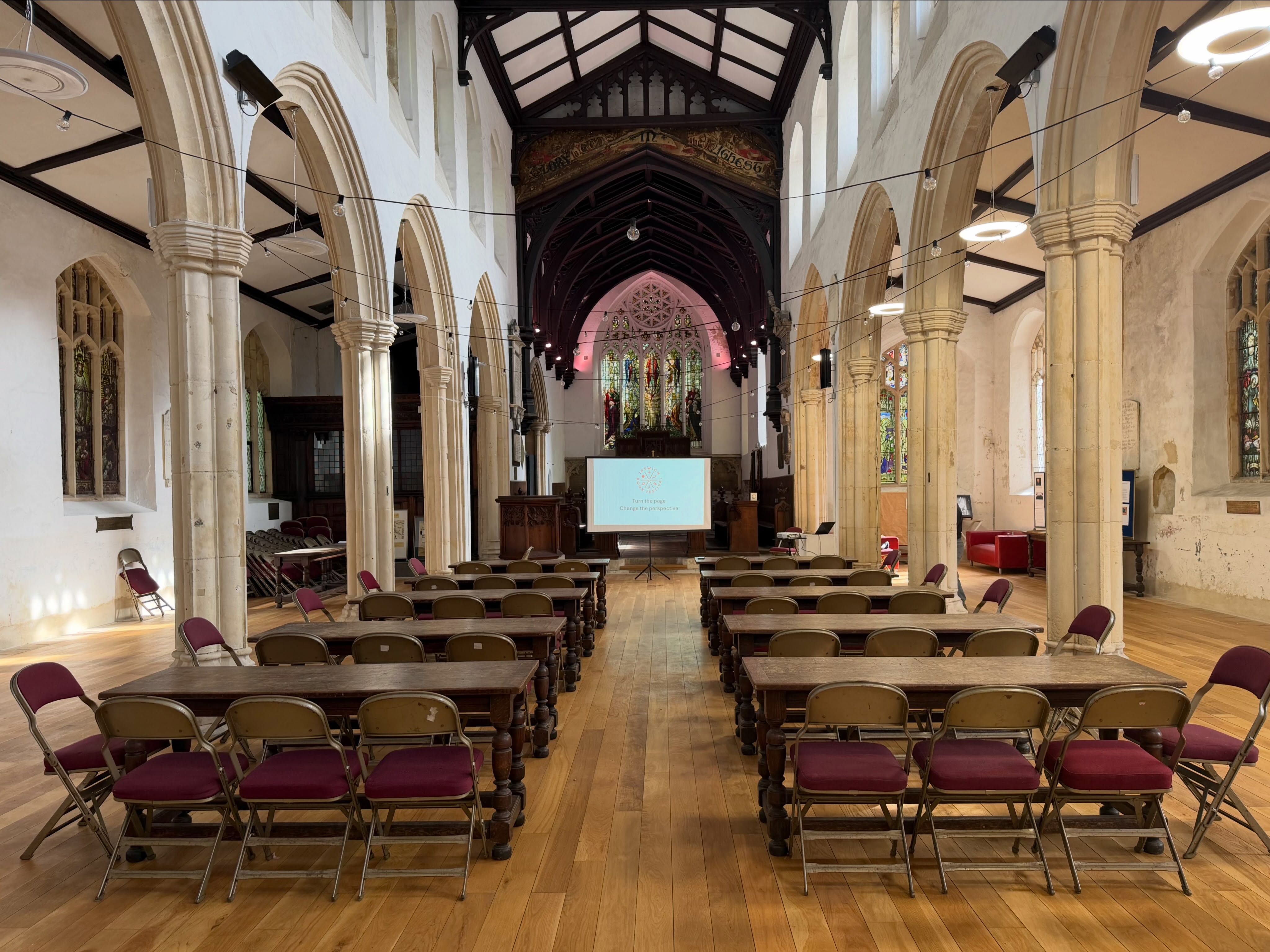 Huge thanks to @stclementschurchipswich for letting us in to set up yesterday for the Creative Writing Workshops that will be held there next week as part of @ipswichbookfestival - in partnership with @uniofsuffolk
Link in bio for tickets