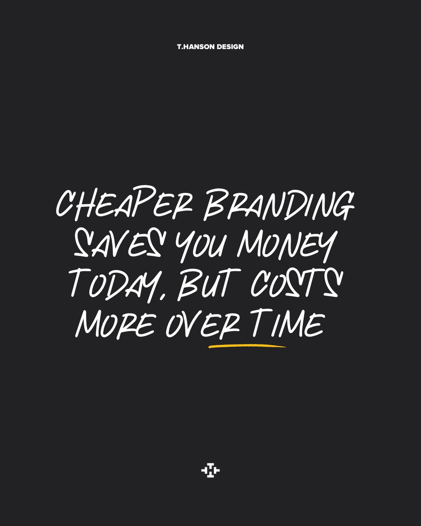 My wife always tells me “do it once, do it right.”
This couldn’t be more true for your branding.
You might save money today going for a cheaper alternative, but the hidden costs quickly add up 👇
💰 Redoing it in two years time because you’ve outgrown it
💰Reprinting signs, cards, workwear and vehicle graphics because the branding has changed
💰Missing out on better jobs because your business doesn’t look like it belongs in the conversation
💰Looking less professional than you actually are
Your branding might be cheaper upfront, but if it needs replacing, fixing or costs you opportunities down the track…
Was it really cheaper?