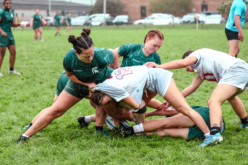 Some phenomenal captures from our Sunday Gameday.
This was our first conference game of the season and we couldn’t be more proud of how our hard work has payed off. Shoutout to all the rookies and vets who played some badass rainy rugby! #msu #rugby #womensrugby