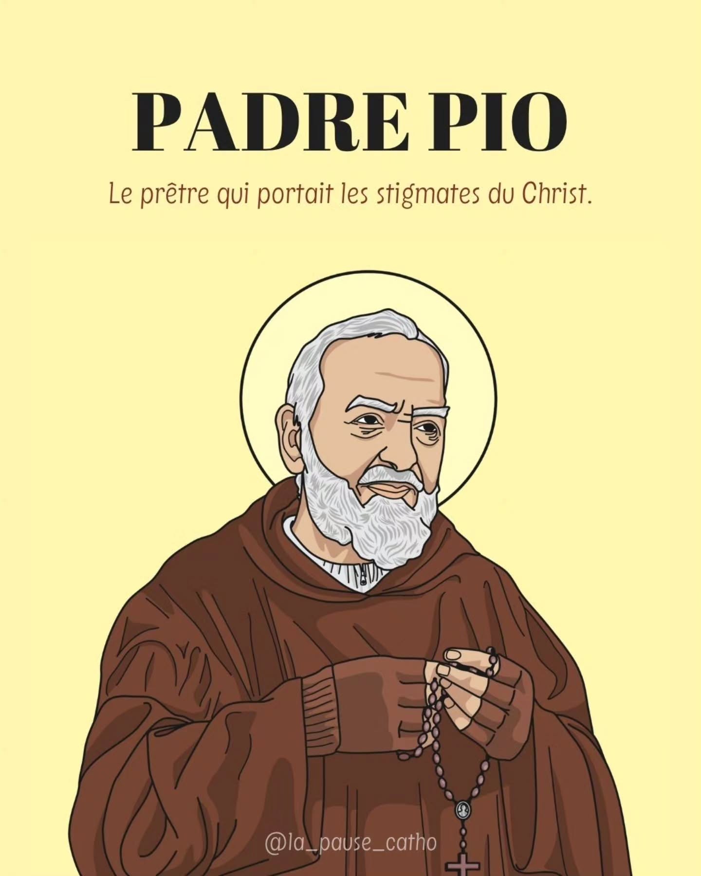 Demain, l’Église célèbre saint Padre Pio 🙏🏾
Prêtre capucin, il a consacré toute sa vie à la prière, à la confession et au service des âmes.
Marqué par les stigmates du Christ, il reste aujourd’hui l’une des grandes figures spirituelles de l’Église.
Et vous, connaissez-vous ce Saint ? Connaissez-vous son histoire ?
_____________________________________
#padrepio #saintpadrepio #eglisecatholique #saintdujour #papeenfrance