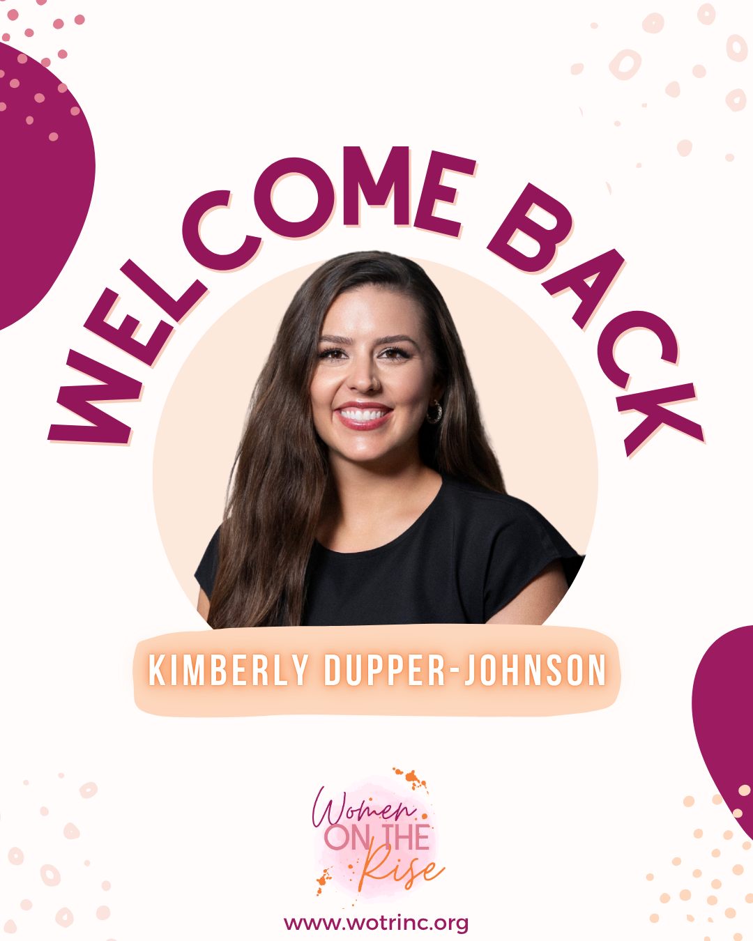 🌟✨ Guess who's back? Kimberly Dupper-Johnson! ✨🌟
Welcome back to Women on the Rise International, Inc.! Your renewed membership keeps the empowerment journey alive🚀
Together, we will rise higher and achieve greatness. Thank you so much for your support!
Interested in becoming a member of Women on the Rise International, Inc....visit www.wotrinc.org to learn more about membership. 🌸
#wotr #wotrinc #womenontheriseorlando #womenontheriseinc #womensempowerment #wecomplimentwedontcompete #jointhetribe #womensupportingwomen