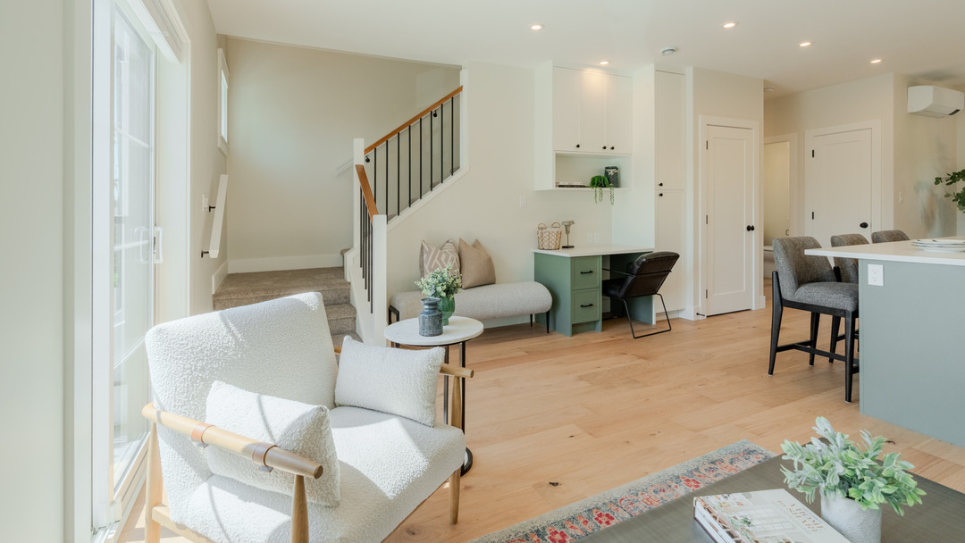 Daylight does the heavy lifting. Then the evening shift begins. ☀️➡️🌙
Inside the Folk townhomes in Saanich, the living room was designed to be lived in from sunrise to late night. Big windows pull the light in. Our lighting picks up where the sun leaves off.
➤ Recessed pot lights for clean, even glow
➤ Track lighting to spotlight the kitchen and art
➤ A globe pendant that warms up the dining nook
➤ Layers that work WITH natural light, not against it
Great lighting should feel invisible. You just feel at home.
Planning a build or reno in Victoria? DM us to talk lighting. 💬
Photo credit and development: Urban Thrive
#FolkTownhomes #UrbanThrive #FourPeaksPower #VictoriaBC #SaanichBC #YYJ #VictoriaElectrician #LightingDesign #NaturalLight #InteriorLighting #TownhouseLiving #ElectricalContractor
