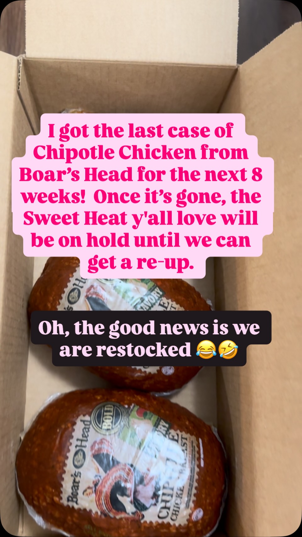 Official notice: The Sweet Heat will be on hiatus for a couple of months once this batch is gone. So y’all better get your fix while you can!