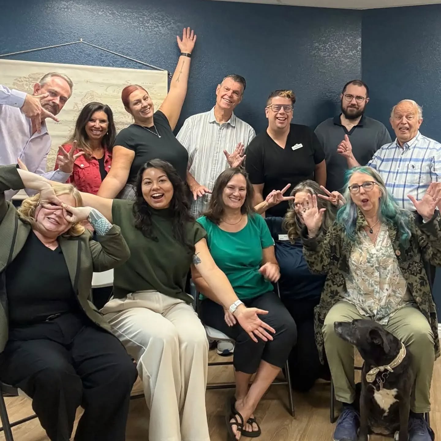 It's like the perfect family photo of our Truckee Meadows @missinglinknetwork Hub. ☺️ Still making 7am on Wednesdays some of the best 7am's! We're serious business. Can't you tell? #entrepreneurship #networking #businessgrowth #zakunscripted