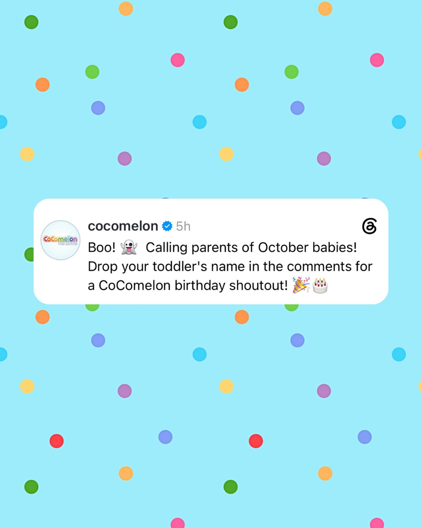 Parents, here’s your chance to get a shout-out for your October baby! Just drop their name below 👇 #OctoberBirthdays #HappyBirthday
