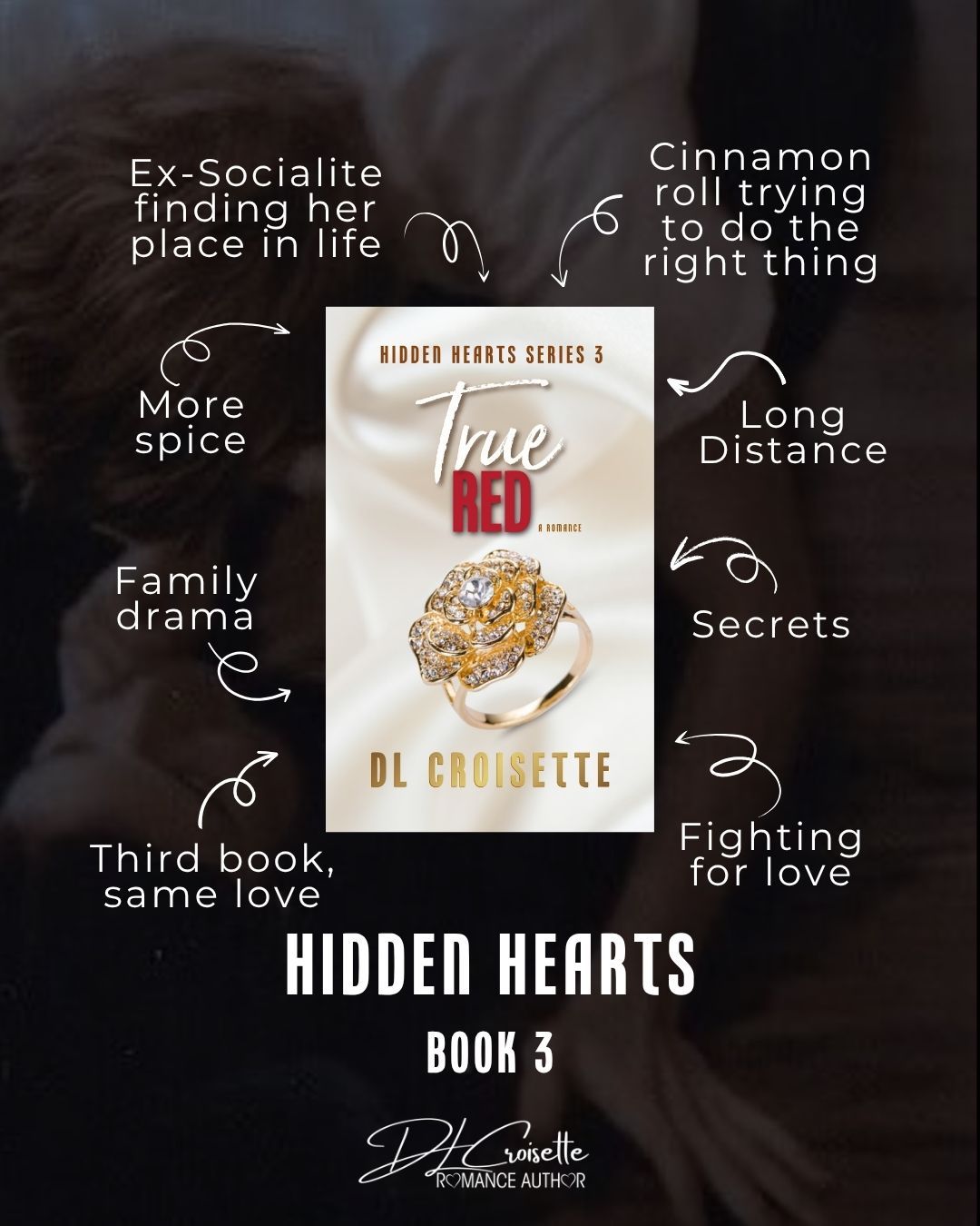 True Red is the final chapter in Hidden Hearts romance series. Ali and Sam comes to a close, but you know that there is a rollercoaster of emotions before their story ends.
Read on KU, ebook, and paperback.
#romanceseries #billionaireromance #cinnamonroll