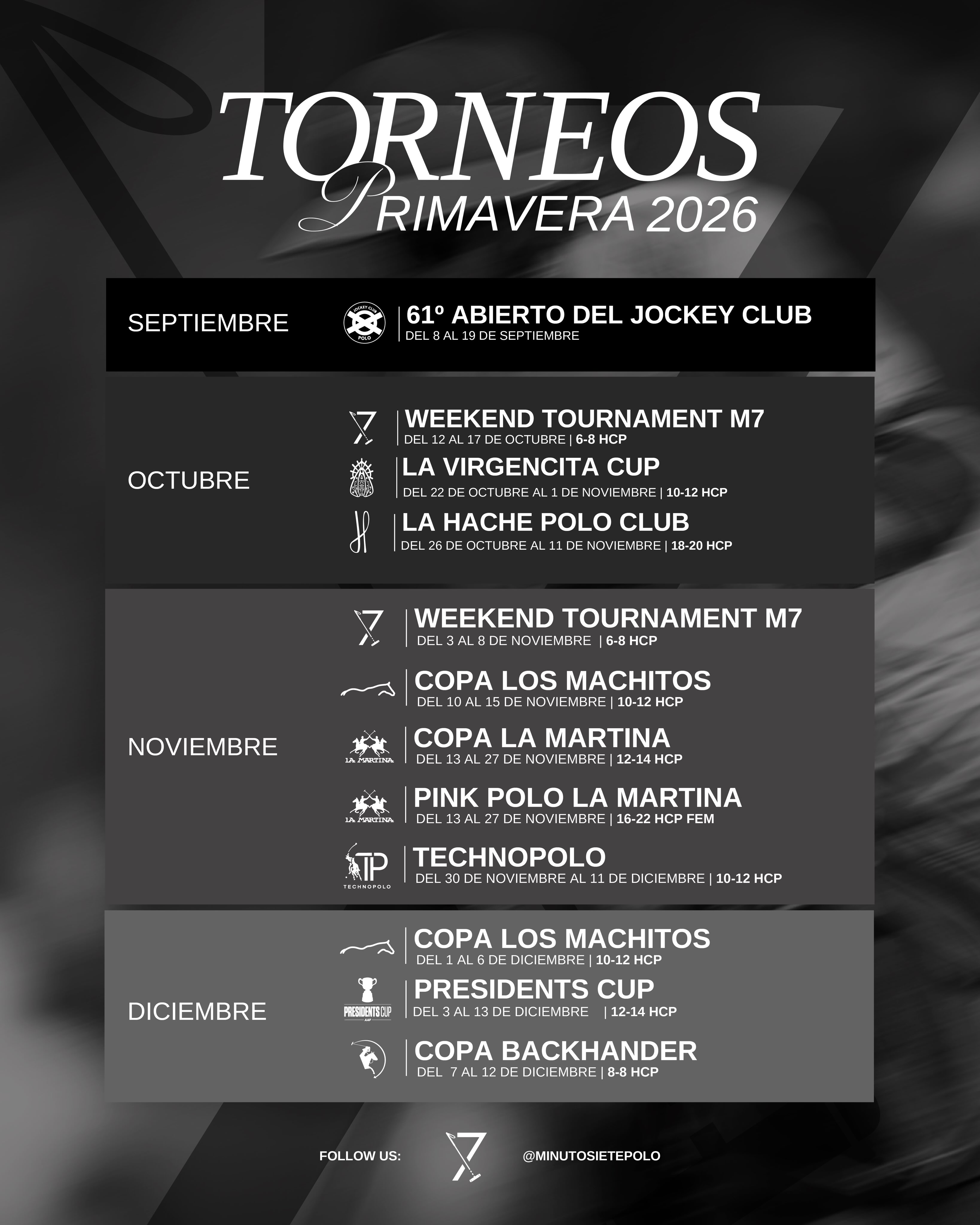 🤩 Una temporada memorable, así nos la imaginamos
Te invitamos a repasar nuestro calendario de primavera y disfrutarlo juntos 💪