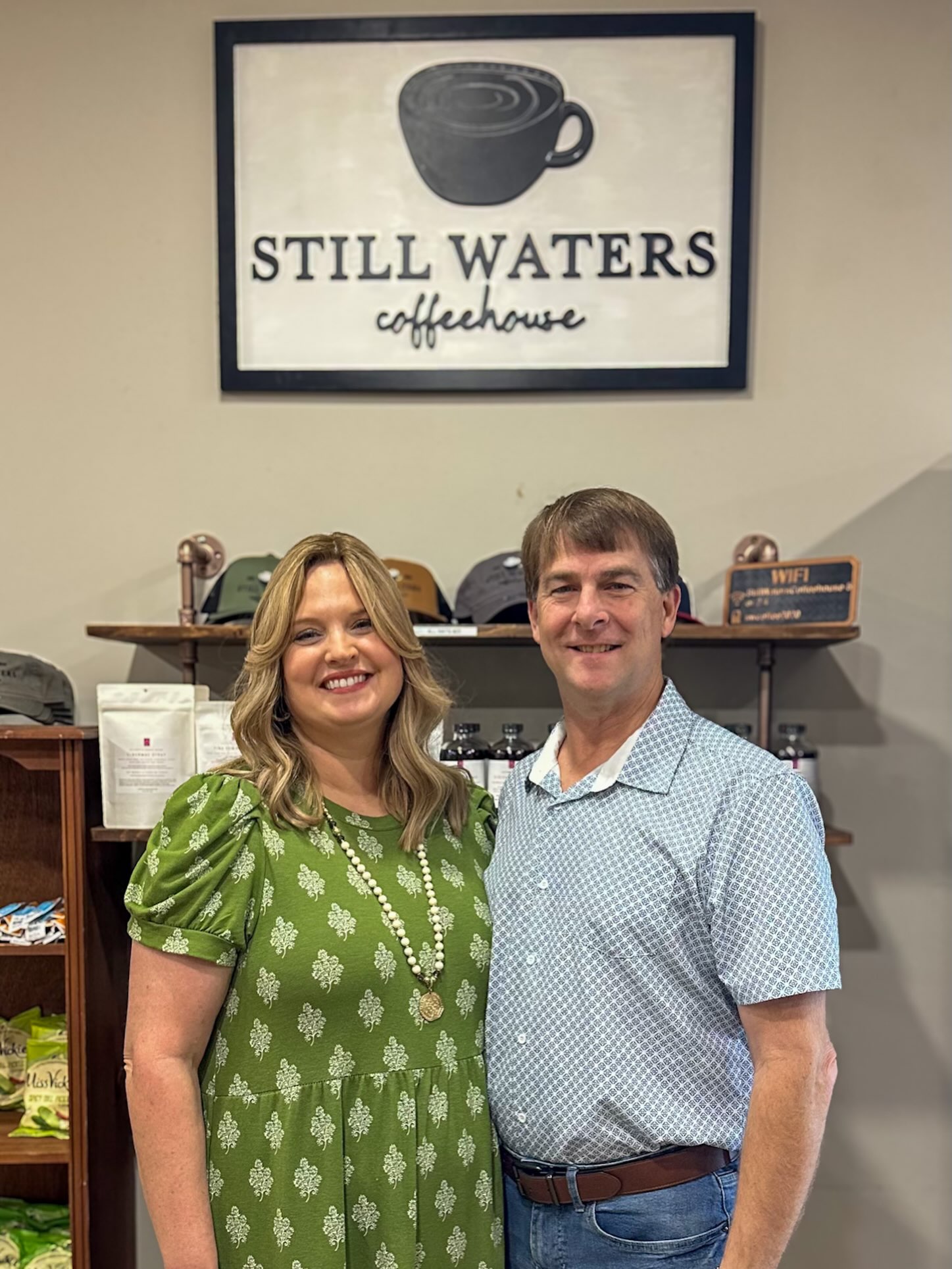 Meet the new owners of Still Waters Coffeehouse, Rich & Michelle Blanton! 🤎
Rich & Michelle became the owners of Still Waters Coffeehouse in March 2026! We’re so excited to officially introduce you to the couple behind this next chapter of Still Waters!
Michelle is in her 28th year of education as a teacher then as an Elementary school library media specialist. She loves spending time with family, reading, sewing, quilting, and traveling. Rich’s career has included working in the military defense industry and serving as a medical sales executive. Today, he works as a business and franchise consultant and enjoys family, muscle cars, traveling, and all things business.
Their journey to Still Waters began with Jake, whose experience and dedication played an important role in their decision to purchase the coffeehouse. Jake will continue to lead the daily operations, while Rich focuses on growing the business, developing the team, and strengthening Still Waters’ connection with the community.
Rich & Michelle are incredibly grateful for Jake, the entire Still Waters team, and the warm welcome they have received from the community. Above all, their desire is to be good stewards of what God has entrusted to them. They feel blessed with the opportunity to care for Still Waters, support its team, and continue building upon what has already made this coffeehouse so special.
For them, Still Waters is about so much more than coffee. It’s a place where culture, community, and coffee come together—a place where friendships are formed, relationships are built, and people feel at home. 🤎
They’re excited to support the incredible team, introduce some fresh ideas, and continue serving the Gray and Tri-Cities community for many years to come.
Please join us in welcoming Rich & Michelle to the Still Waters family! We’re so glad they’re here, and they’re looking forward to getting to know each of you! ☕️🤎