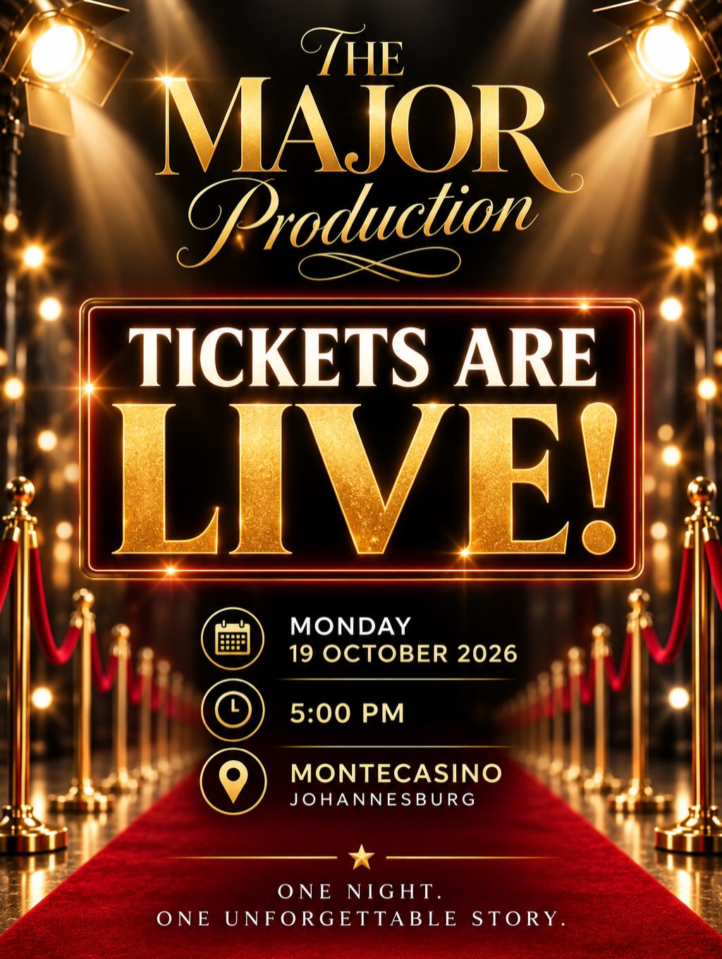 The Upstage students recently stepped onto a professional film set for 2 days. Now, their story is ready for the big screen! 🎥
THE MAJOR PRODUCTION - Directed by Cameron Scott , Produced by Kingdom Productions and starring the students of Upstage Concepts.
One night. One screening.
Head to the link in our bio to get tickets for this extraordinary event! ✨