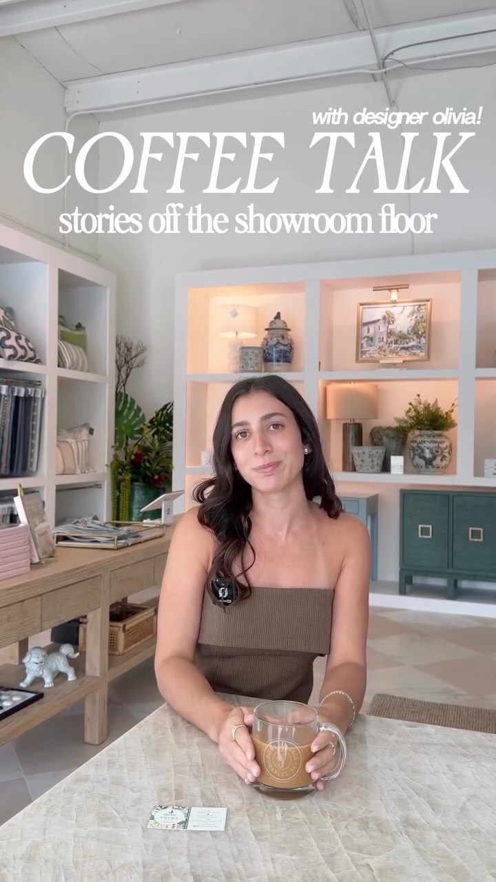 Coffee talk with Olivia ☕️
A little coffee, conversation, and a peek into the stories straight off our showroom floor 🤎
#naplesflorida #localbusiness #story #interiordesign #worklife