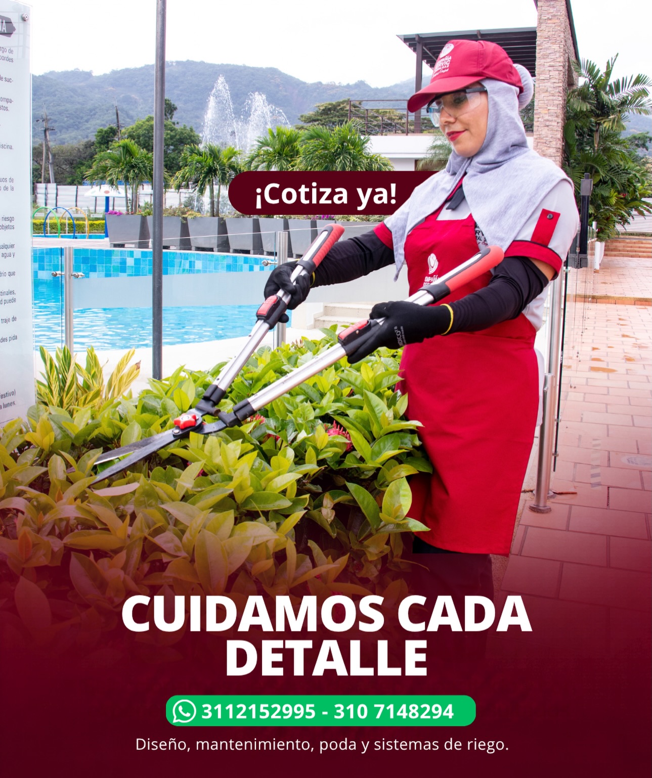 🌿 Cuidamos cada detalle para que tus zonas verdes luzcan siempre bien.
En SERVIC realizamos diseño, mantenimiento, poda y sistemas de riego para darle a cada espacio el cuidado que necesita.
📲 ¿Necesitas alguno de estos servicios? Cotiza por WhatsApp:
311 215 2995 · 310 714 8294
#SERVIC #Jardinería #ZonasVerdes #MantenimientoDeJardines #Poda