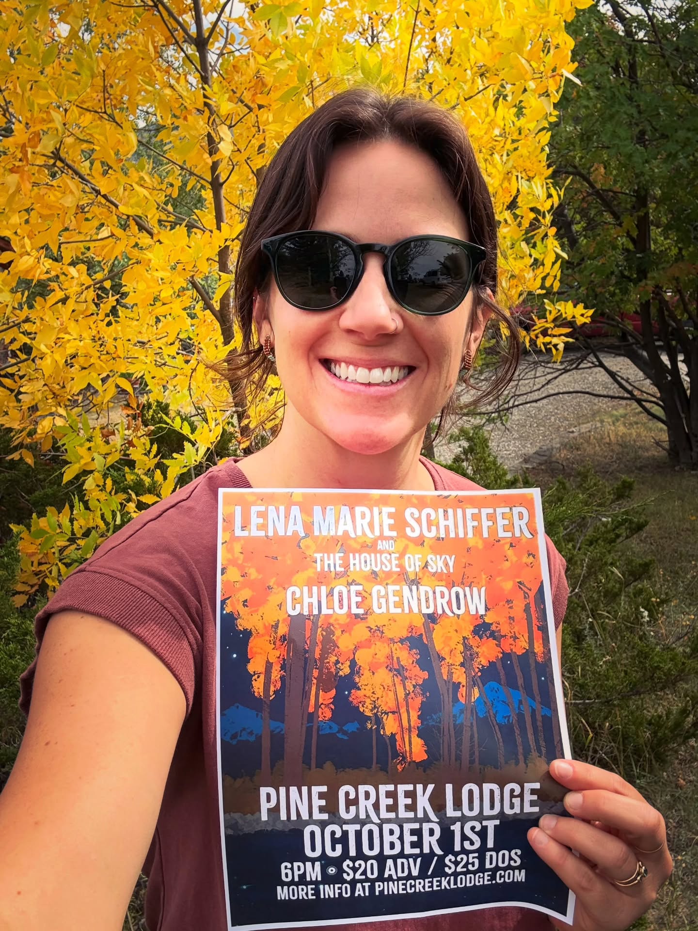 From @lenamarieschiffer Hi all! My name is Lena Marie Schiffer and I’m a musician based in Livingston. I’ve been playing music in Montana for the past 15 years and I’m bringing my newest band, The House of Sky, to @pinecreeklodge on Thursday Oct 1. We’ve been putting a lot of work and dedication into our set and we’re excited to share songs from my latest album and also to play some new tunes we’re working on. Missoula based artist @chloegendrow is opening the show with her incredible band. It’s going to be a beautiful night with crisp autumn air and good vibes so please help us spread the word (tix at PCL website) 🍂🎶🍁
#montanamusic #supportlocalmusic #fyc #livingstonmontana #autumncore
Poster by @jammasterjarvi