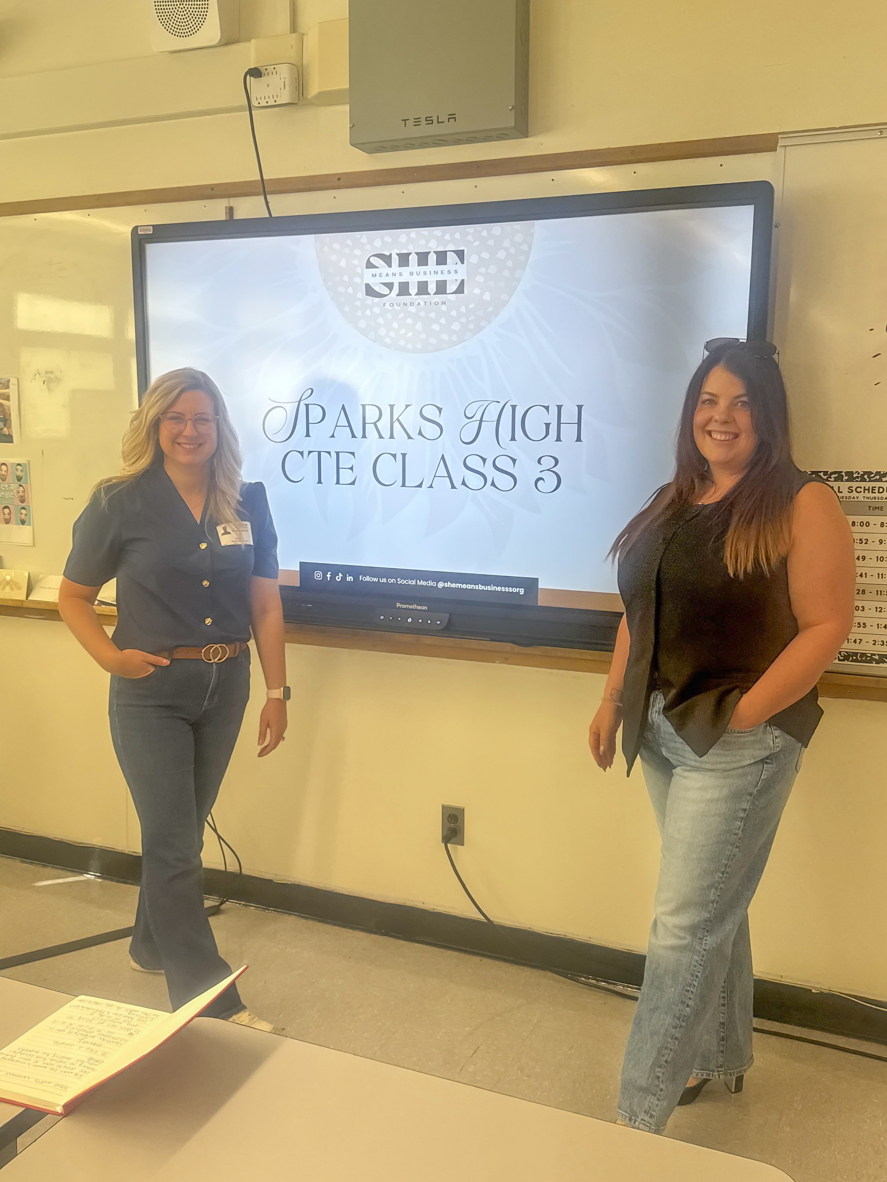 💸 Budget like a boss.
Class #3 is officially in the books, and our Sparks High students are getting REAL about what it takes to turn an idea into a business.
Today’s big questions:
📊 What will it actually cost to run your business?
💰 How much do you need to sell to make a profit?
👑 And when can you start paying yourself?
3 classes down. 2 to go. We’re loving watching these future founders turn big ideas into real plans.
She Means Business is just getting started. 💼✨
#SheMeansBusiness #FutureFounders #SparksHigh #YoungEntrepreneurs EntrepreneurshipEducation FinancialLiteracy NorthernNevada