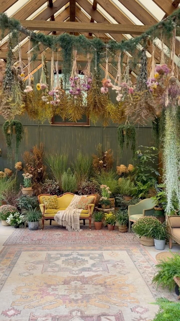 Who wants to come play with me? 🤗🌿
Apparently I never outgrew building forts. I just got better building materials 😉🌿
I highly recommend having a place where you’re allowed to play, make things, move everything around for no reason other than you had an idea, make your own rules and generally take your imagination very seriously.
Grown-ups still need forts.
What would you put in yours? 💚
xoxo @meghanaileen
Artist & Creator of NunaVeda Greenhouse
✨Booking info and free mini magazine Botanica Vignette at link in bio ✨
Biophilic design, nature decor, fall decor, creative spaces, studio design ideas