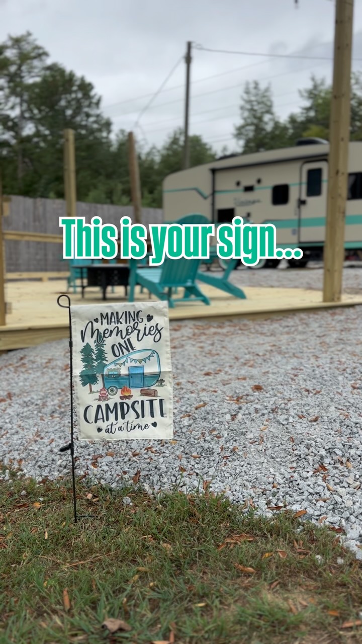 This is your sign to book a fall getaway at LFC!
Bring your camper and enjoy one of our pull thru sites.
Don’t have a camper? Book our brand new Vintage Cruiser!