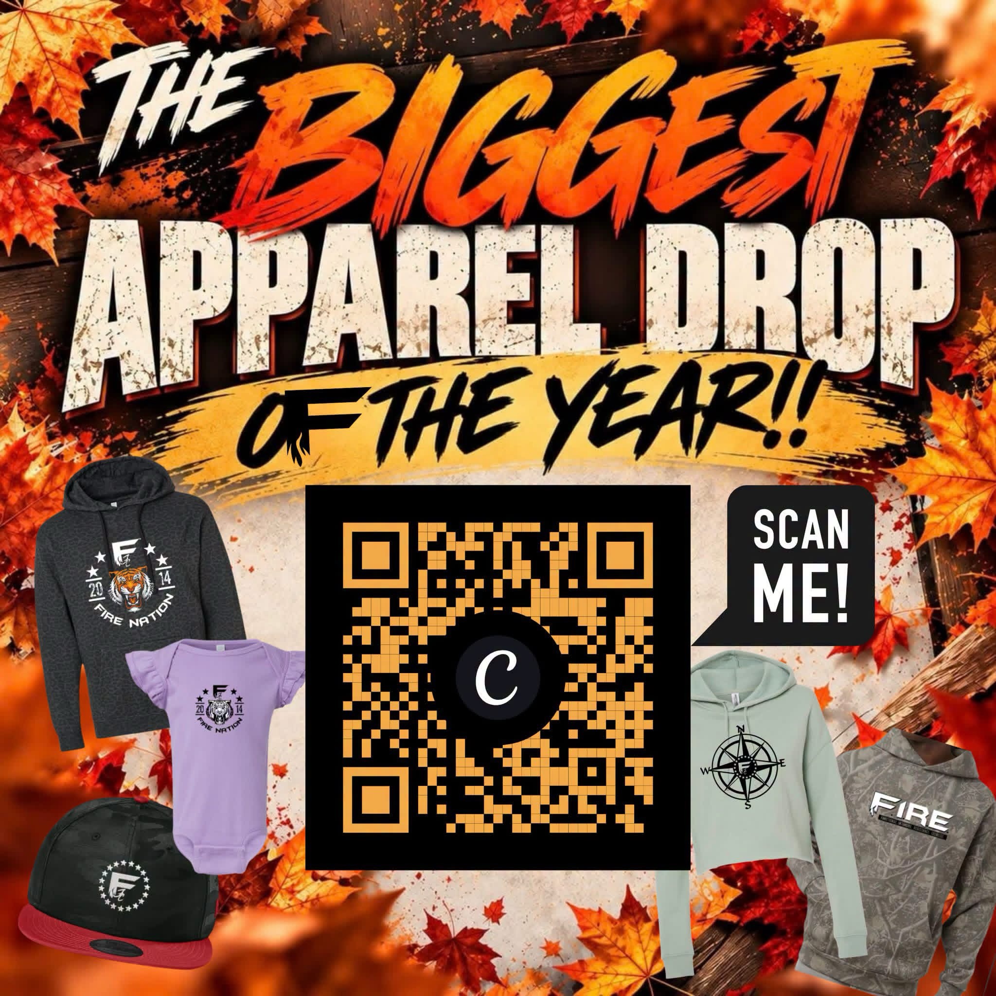 FIRE NATION!…we went BIG with this one! 👀🔥🔥🔥
We’re bringing you MORE styles. MORE colors. MORE options. And this time, EVERYONE gets to rep the Nation! 🙌
👉 Youth sizes
👶 Baby onesies
🐾 DOGGIE TANKS — yes, seriously
🧵 Printed AND embroidered options
🤩 Hoodies, tanks, sweatshirts, long sleeves, hats, accessories + SO. MUCH. MORE.
THE BIGGEST FIRE GEAR DROP OF THE YEAR IS HERE!!!
Deadline to order: Friday, October 2nd at Noon.